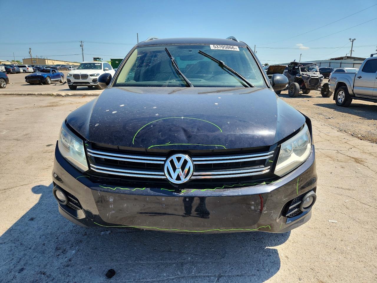 2013 Volkswagen Tiguan S Черный vin: WVGAV3AXXDW569861