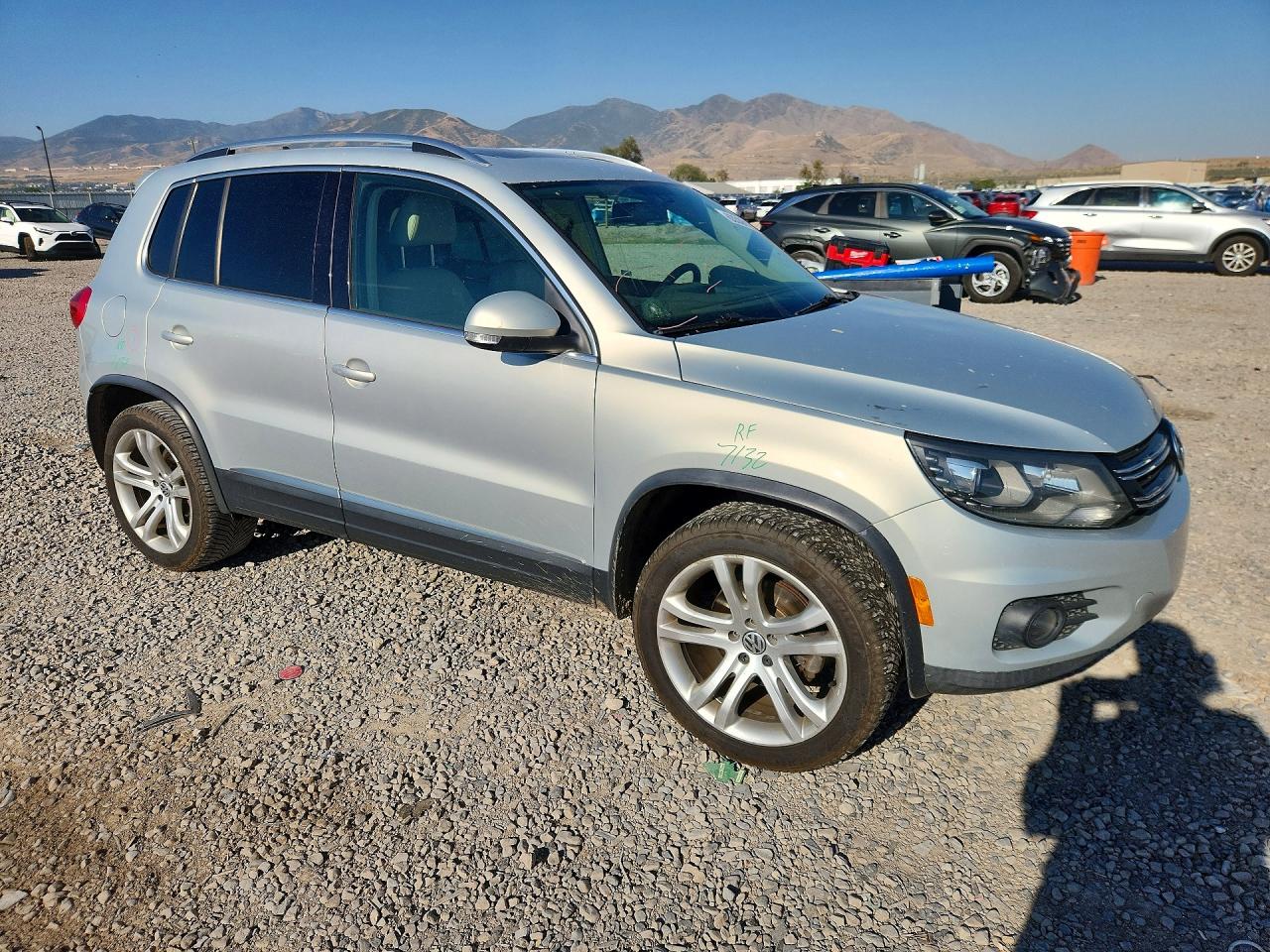 2013 Volkswagen Tiguan S Silver vin: WVGAV3AXXDW576762