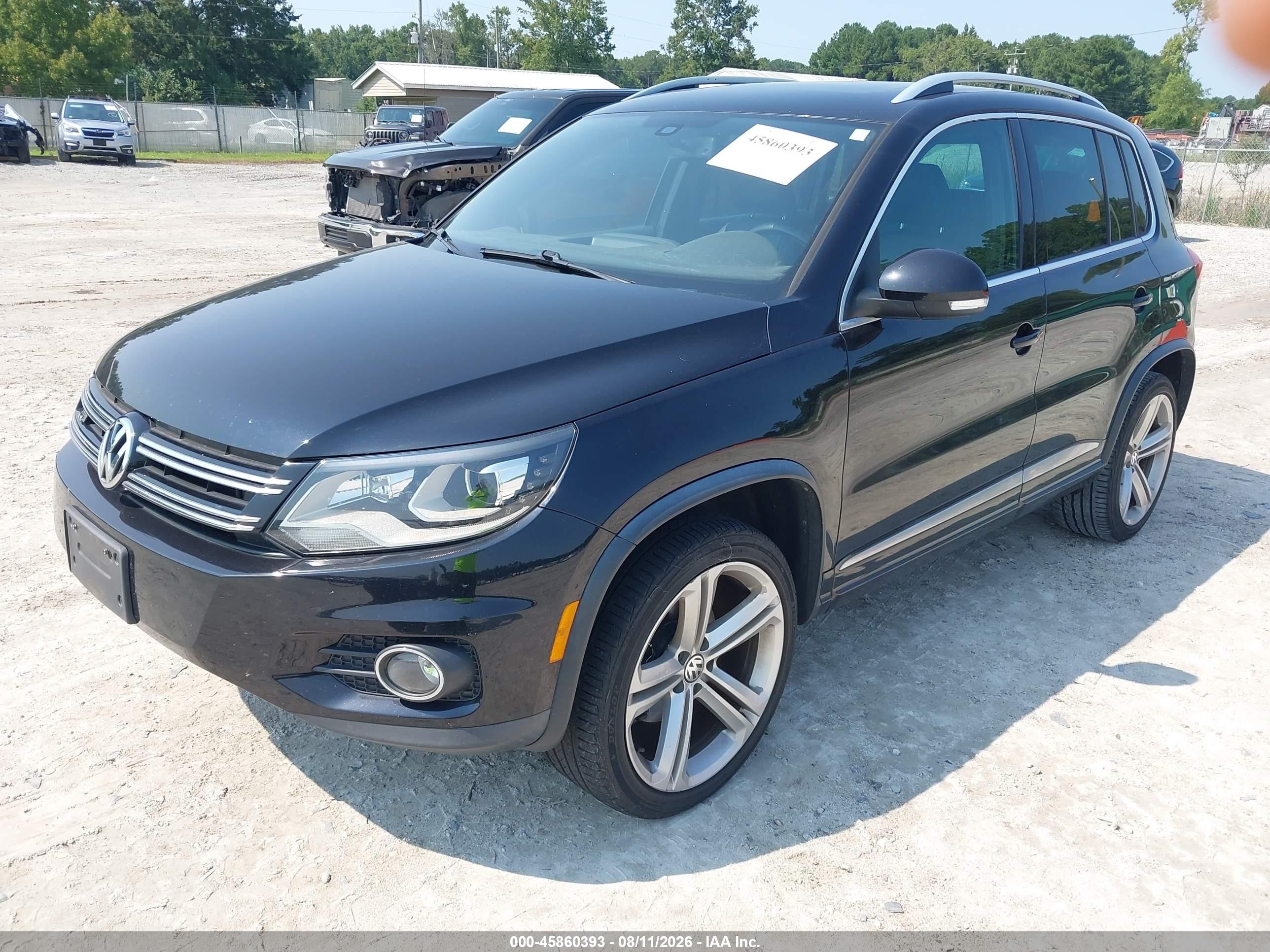 2014 Volkswagen Tiguan R-line Black vin: WVGAV3AXXEW012949