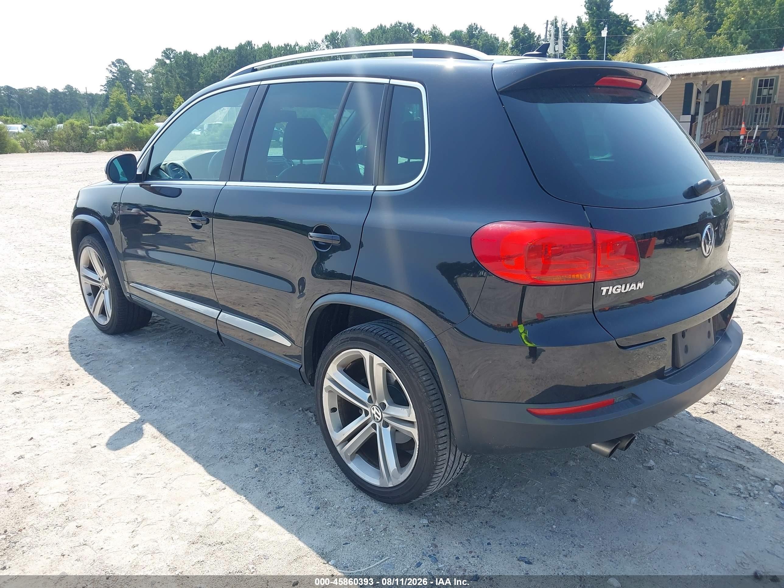 2014 Volkswagen Tiguan R-line Black vin: WVGAV3AXXEW012949