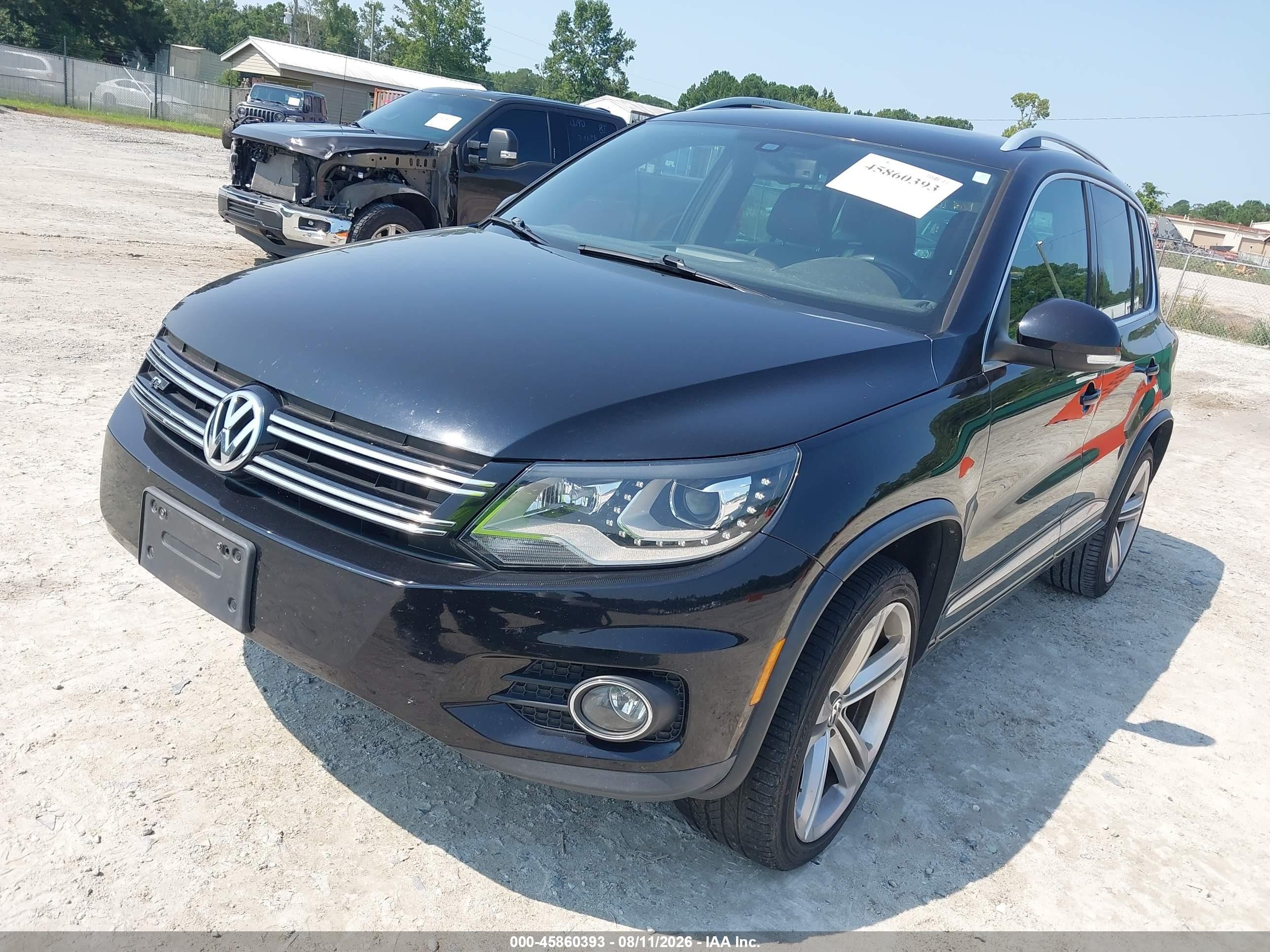 2014 Volkswagen Tiguan R-line Black vin: WVGAV3AXXEW012949