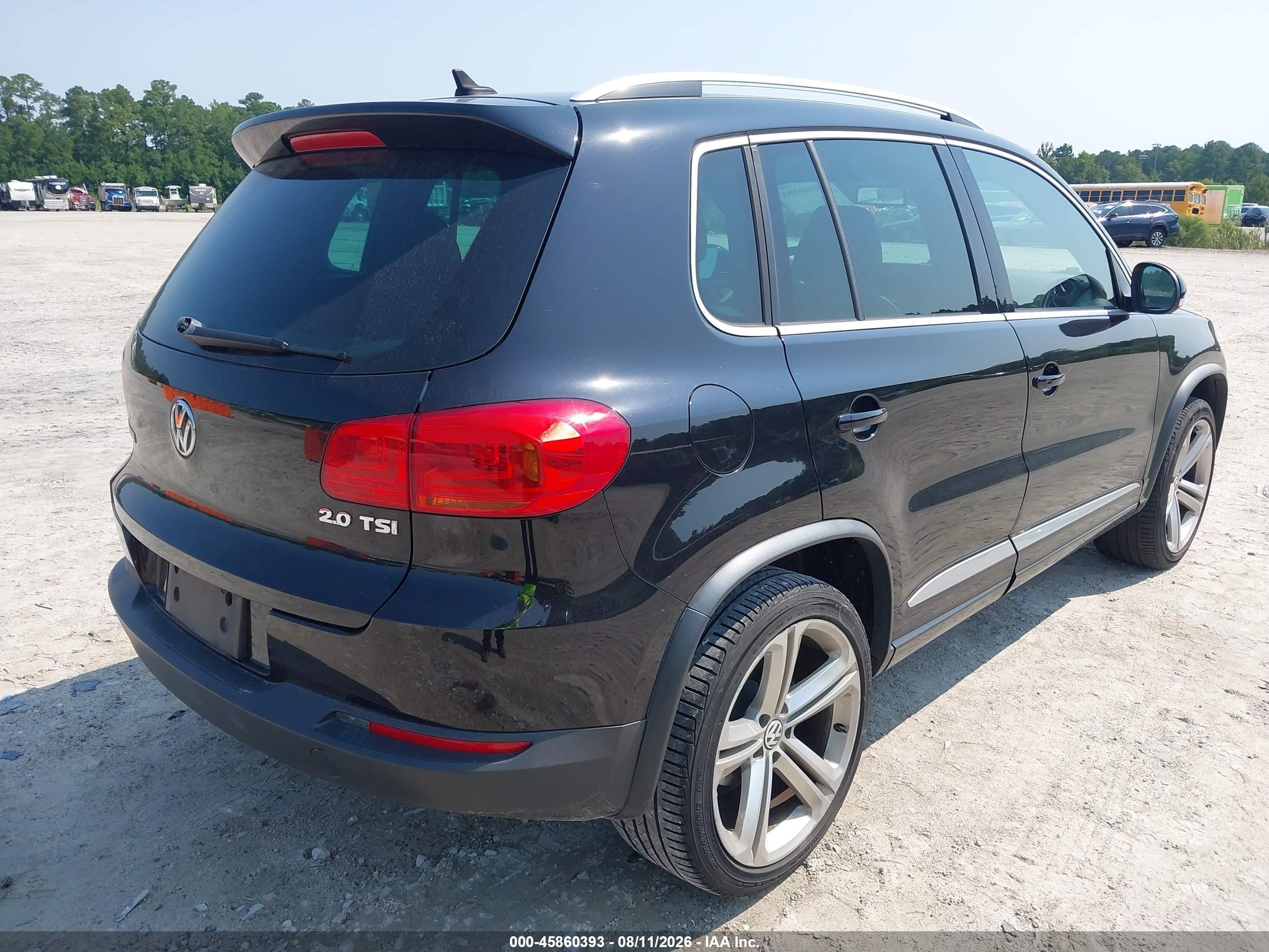 2014 Volkswagen Tiguan R-line Black vin: WVGAV3AXXEW012949