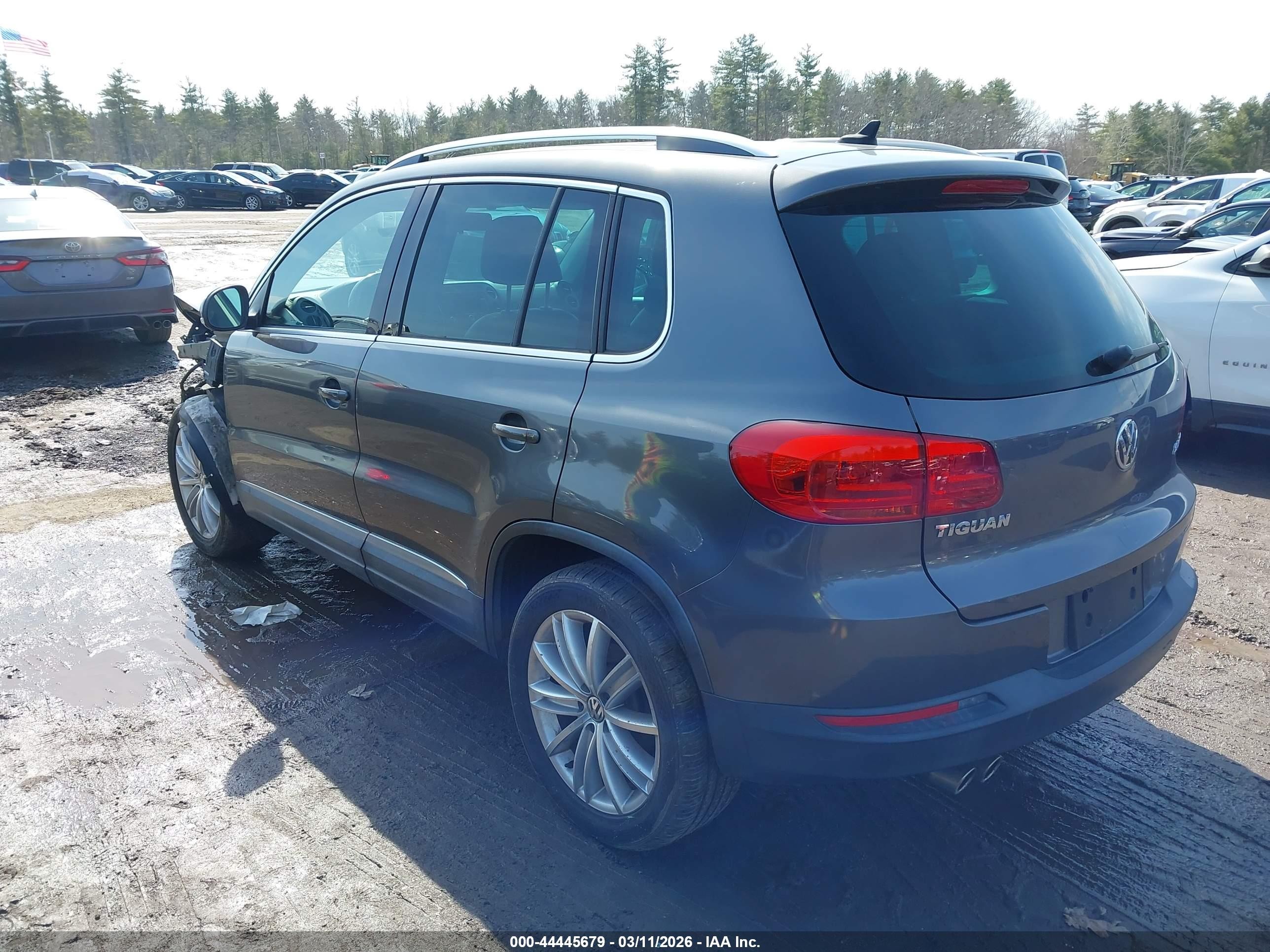 2014 Volkswagen Tiguan Sel Gray vin: WVGAV3AXXEW605162