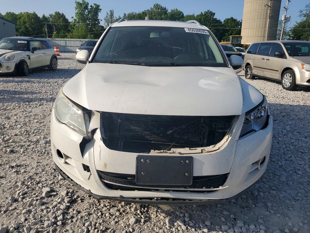 2009 Volkswagen Tiguan S White vin: WVGAV75N09W511958