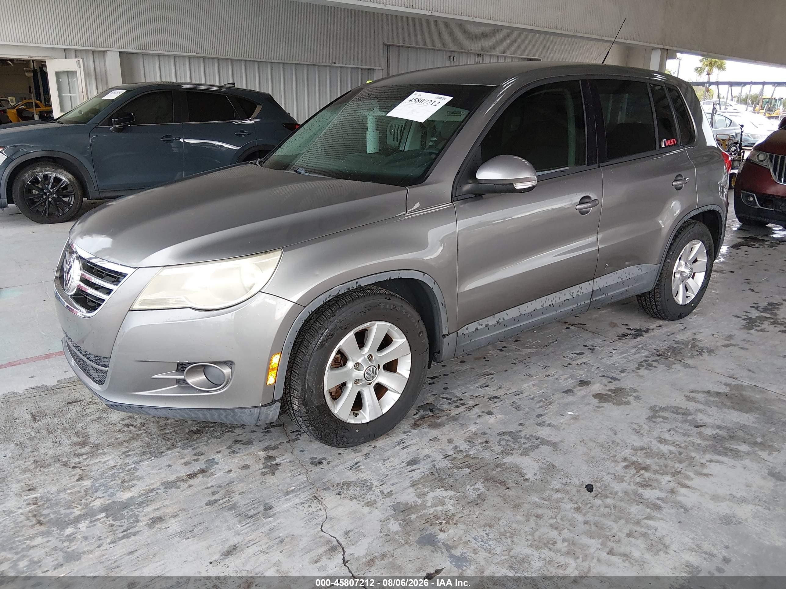 2009 Volkswagen Tiguan S/se/sel Бежевый vin: WVGAV75N09W513029