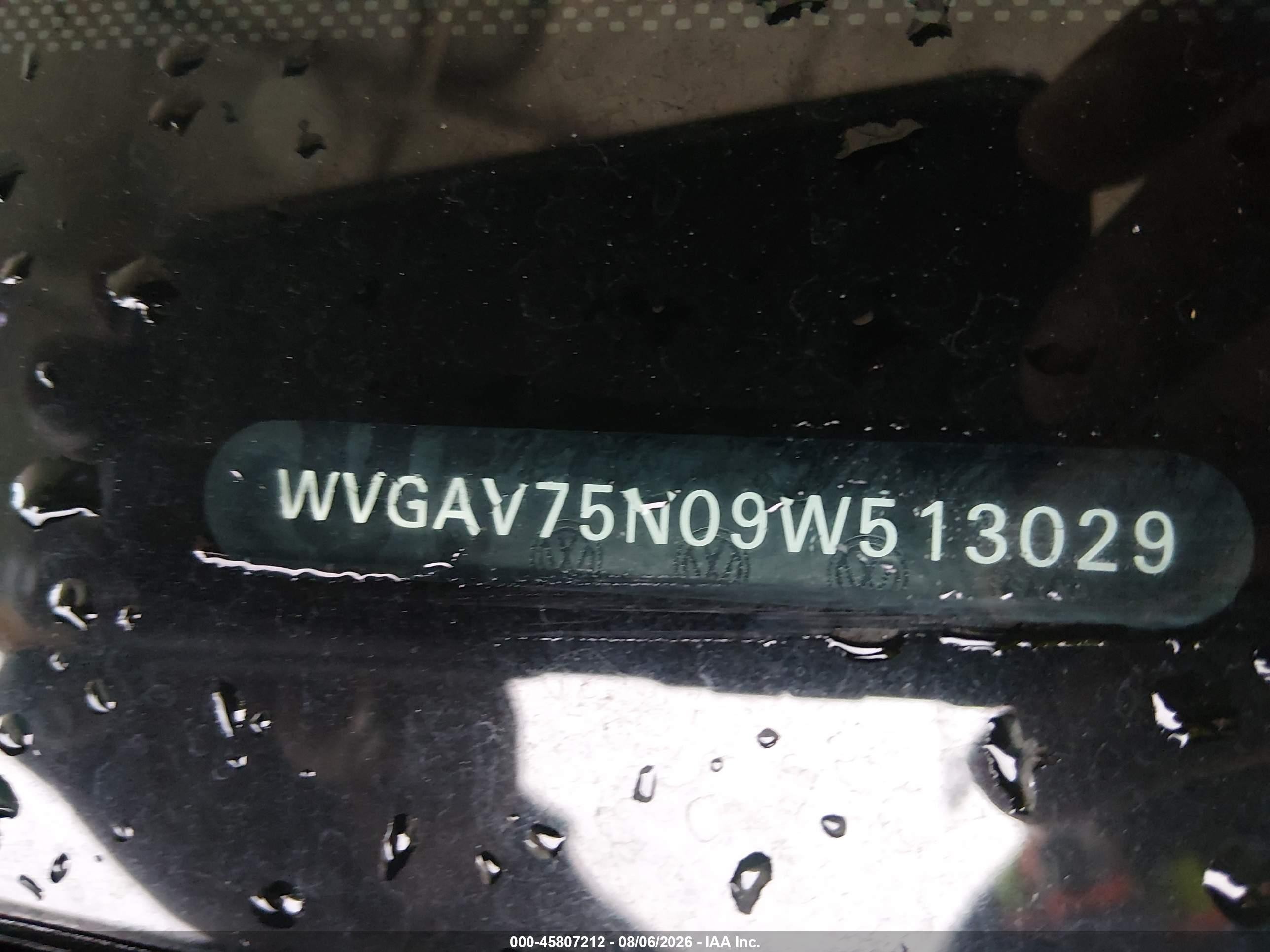 2009 Volkswagen Tiguan S/se/sel Бежевый vin: WVGAV75N09W513029
