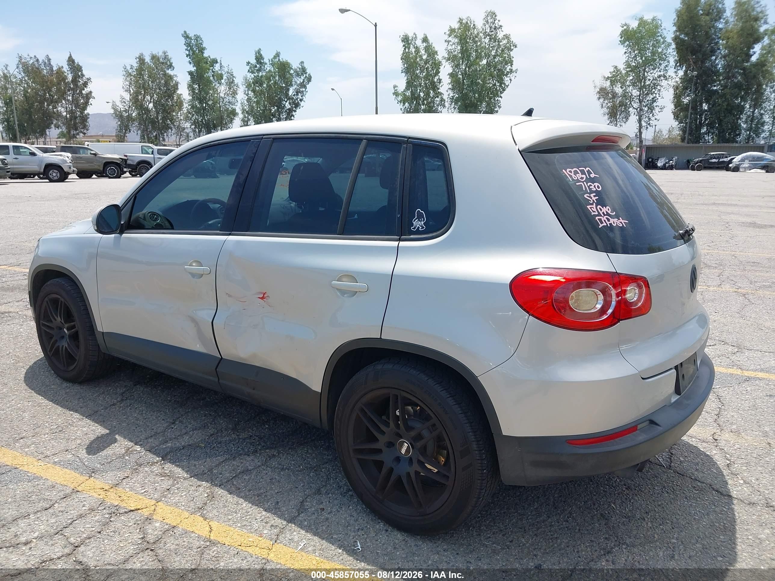 2009 Volkswagen Tiguan S/se/sel Silver vin: WVGAV75N09W516559