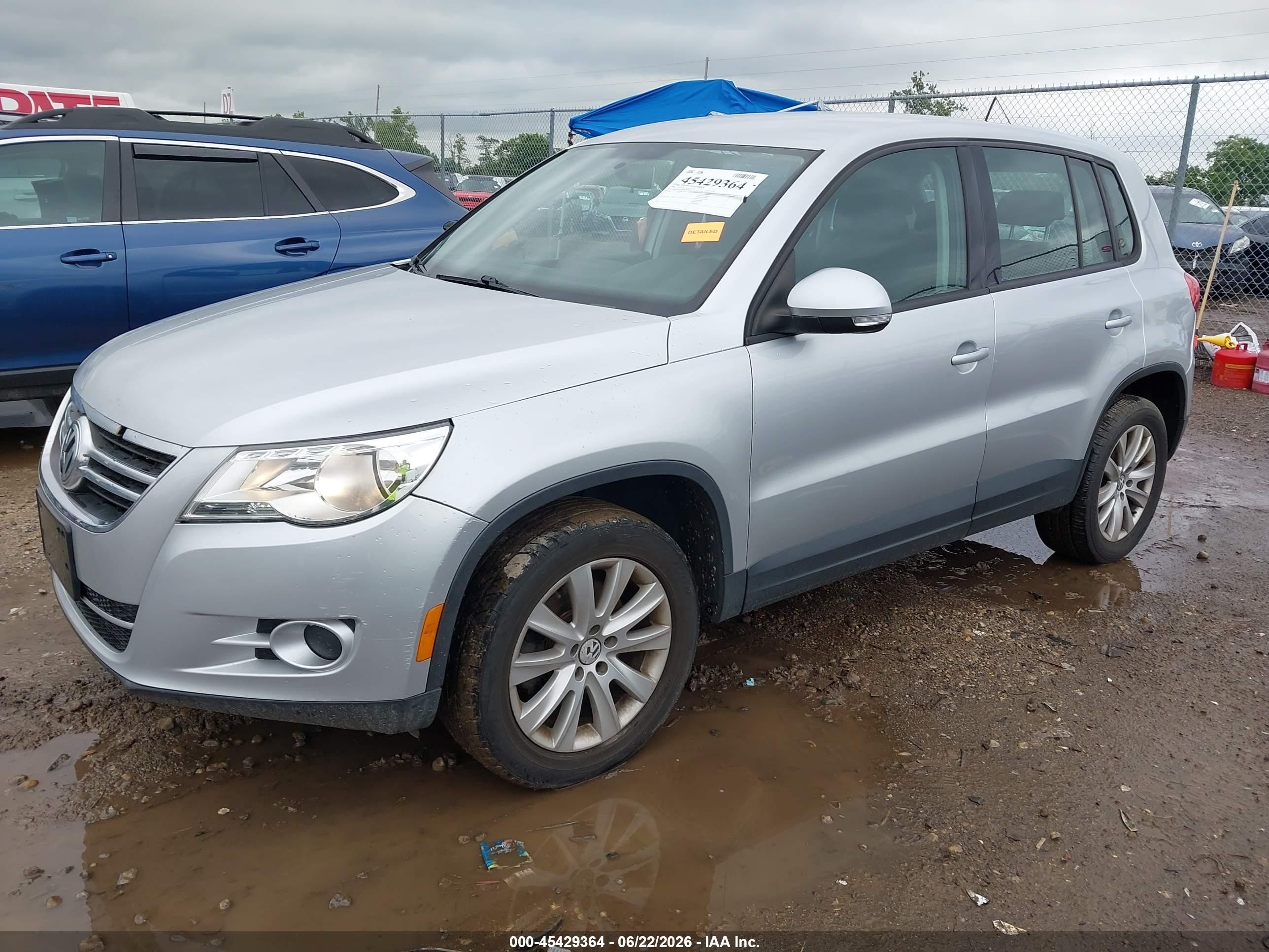 2009 Volkswagen Tiguan S/se/sel Silver vin: WVGAV75N59W002643