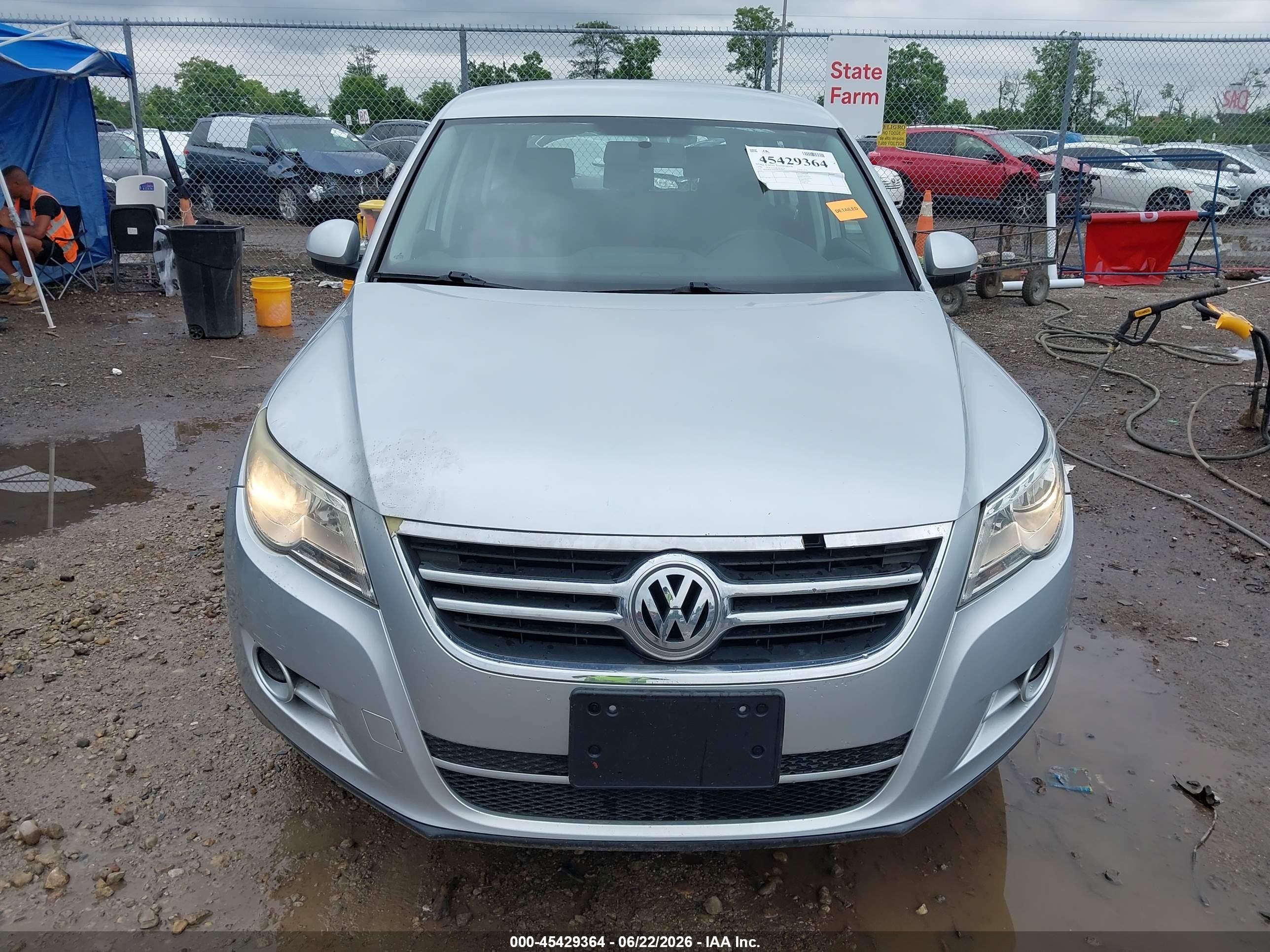2009 Volkswagen Tiguan S/se/sel Silver vin: WVGAV75N59W002643