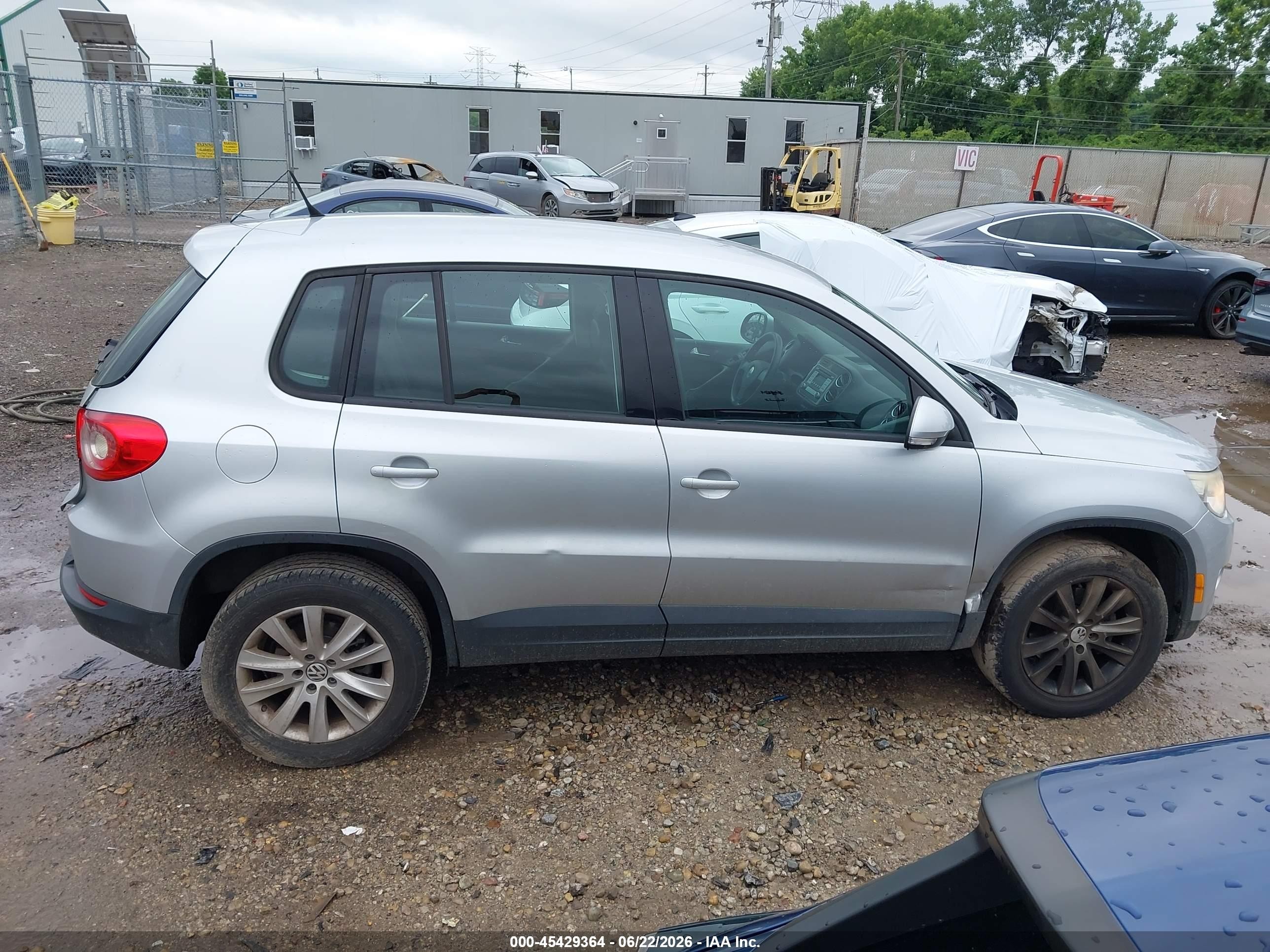 2009 Volkswagen Tiguan S/se/sel Silver vin: WVGAV75N59W002643