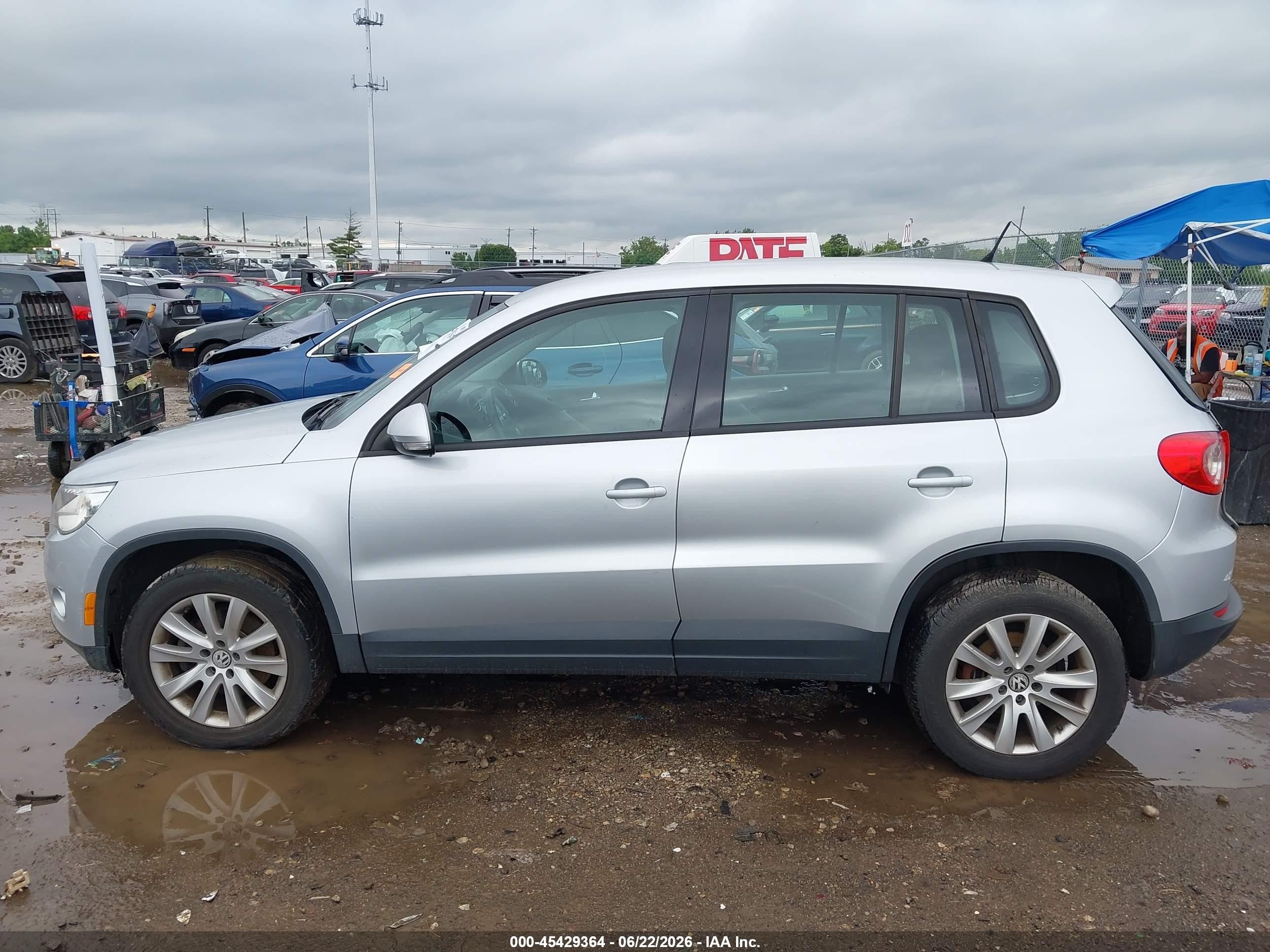2009 Volkswagen Tiguan S/se/sel Silver vin: WVGAV75N59W002643
