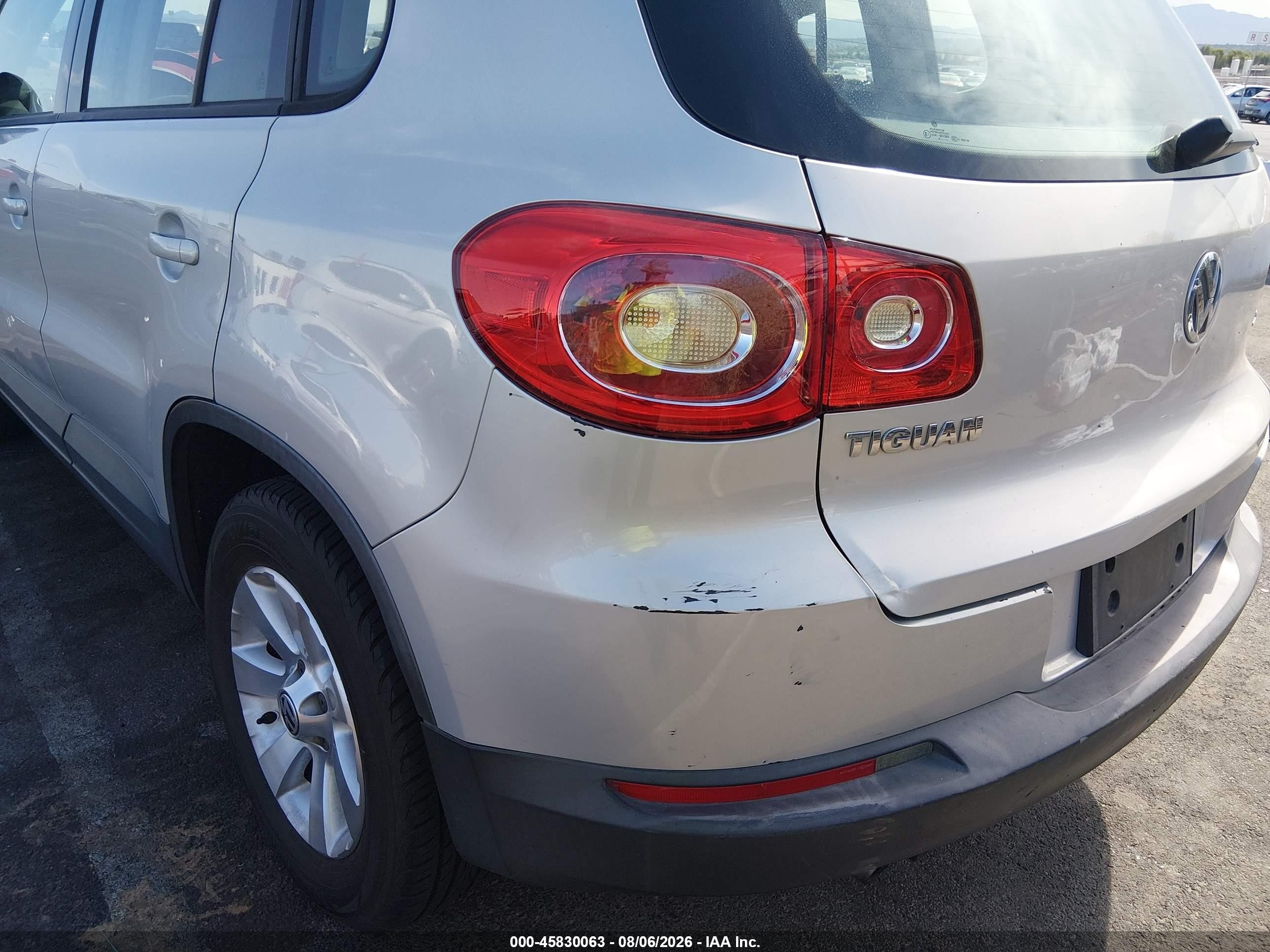 2009 Volkswagen Tiguan S/se/sel Silver vin: WVGAV75N69W514122