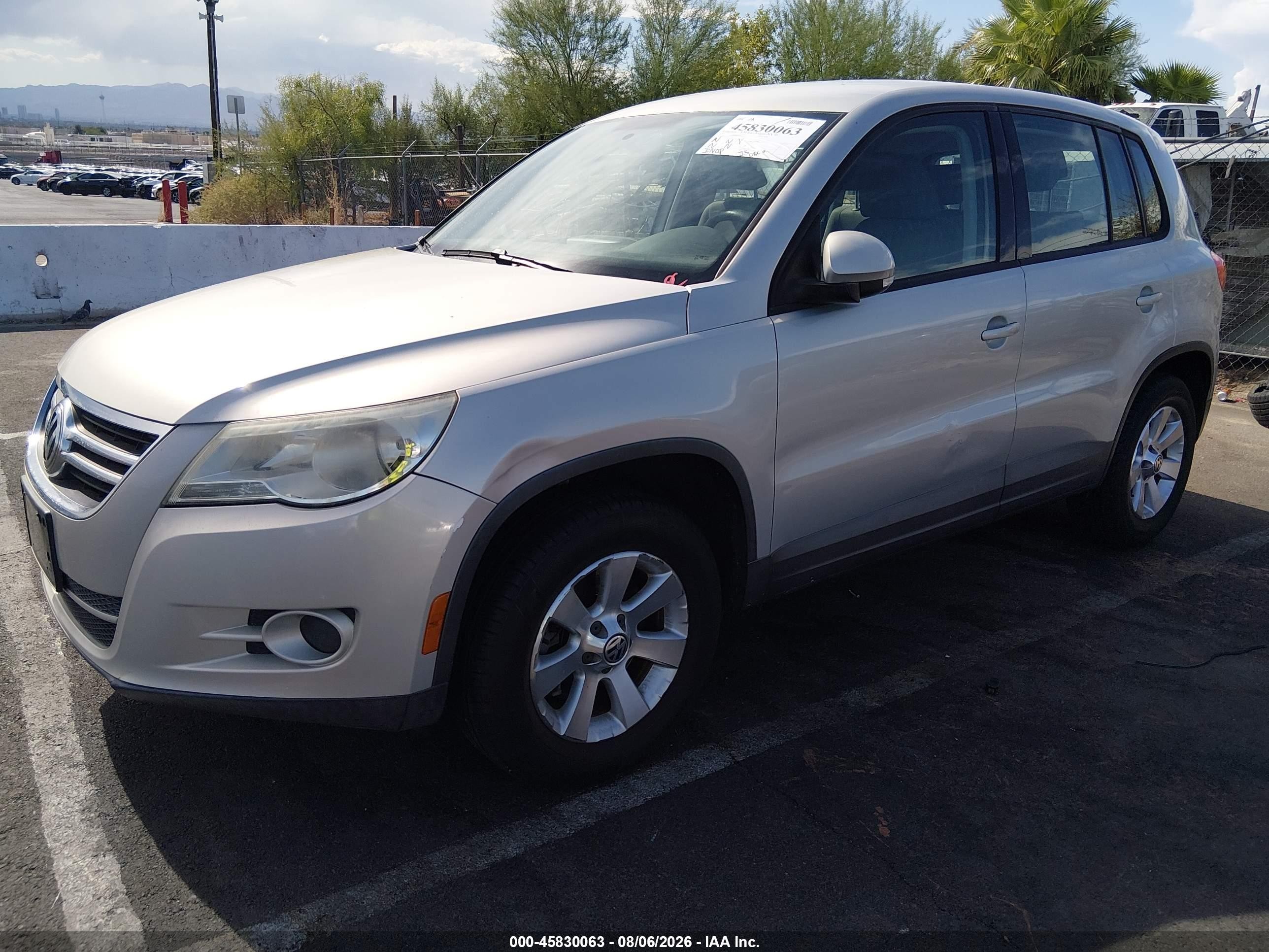 2009 Volkswagen Tiguan S/se/sel Silver vin: WVGAV75N69W514122