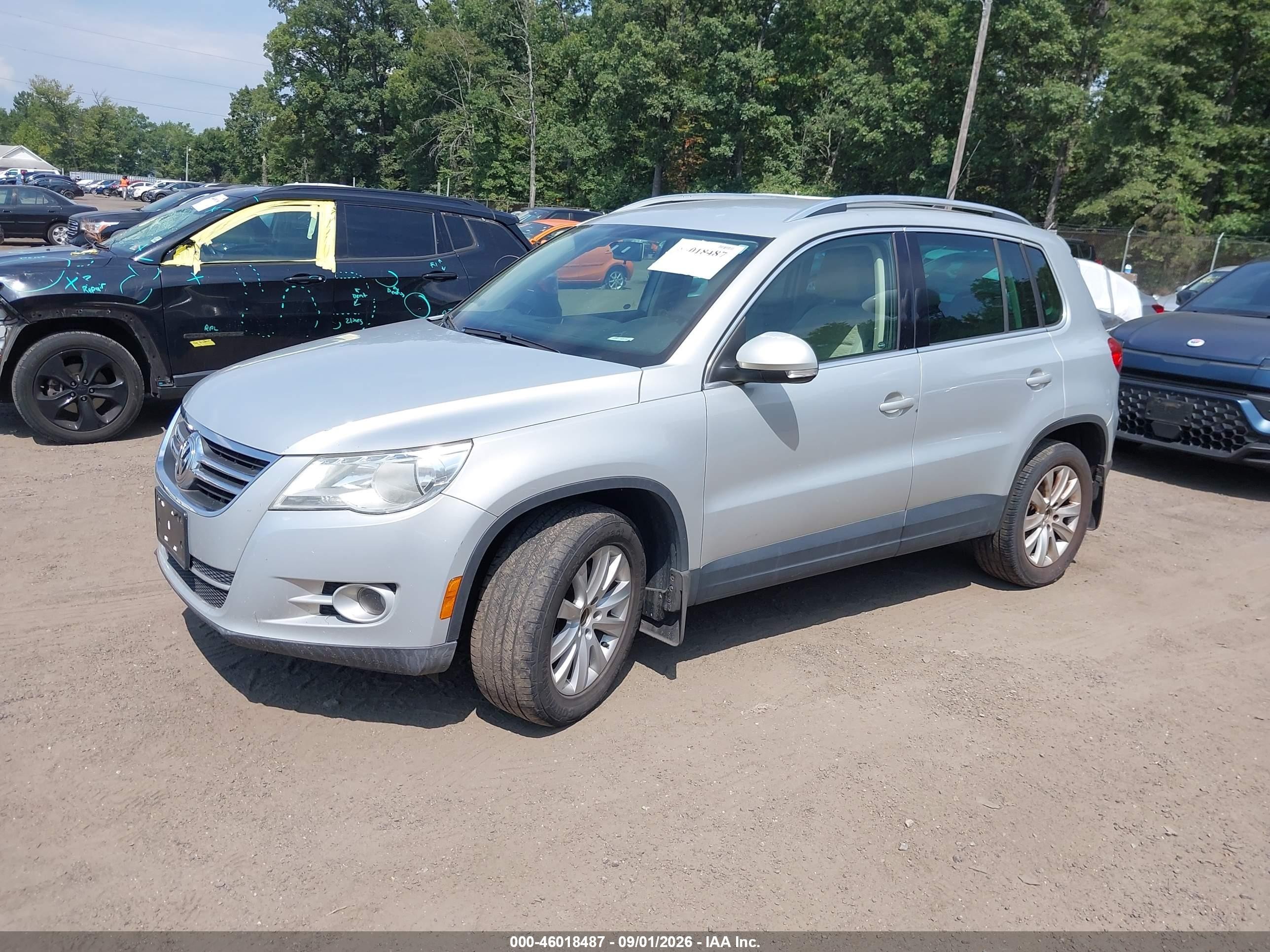 2009 Volkswagen Tiguan S/se/sel Gray vin: WVGAV75N89W519273