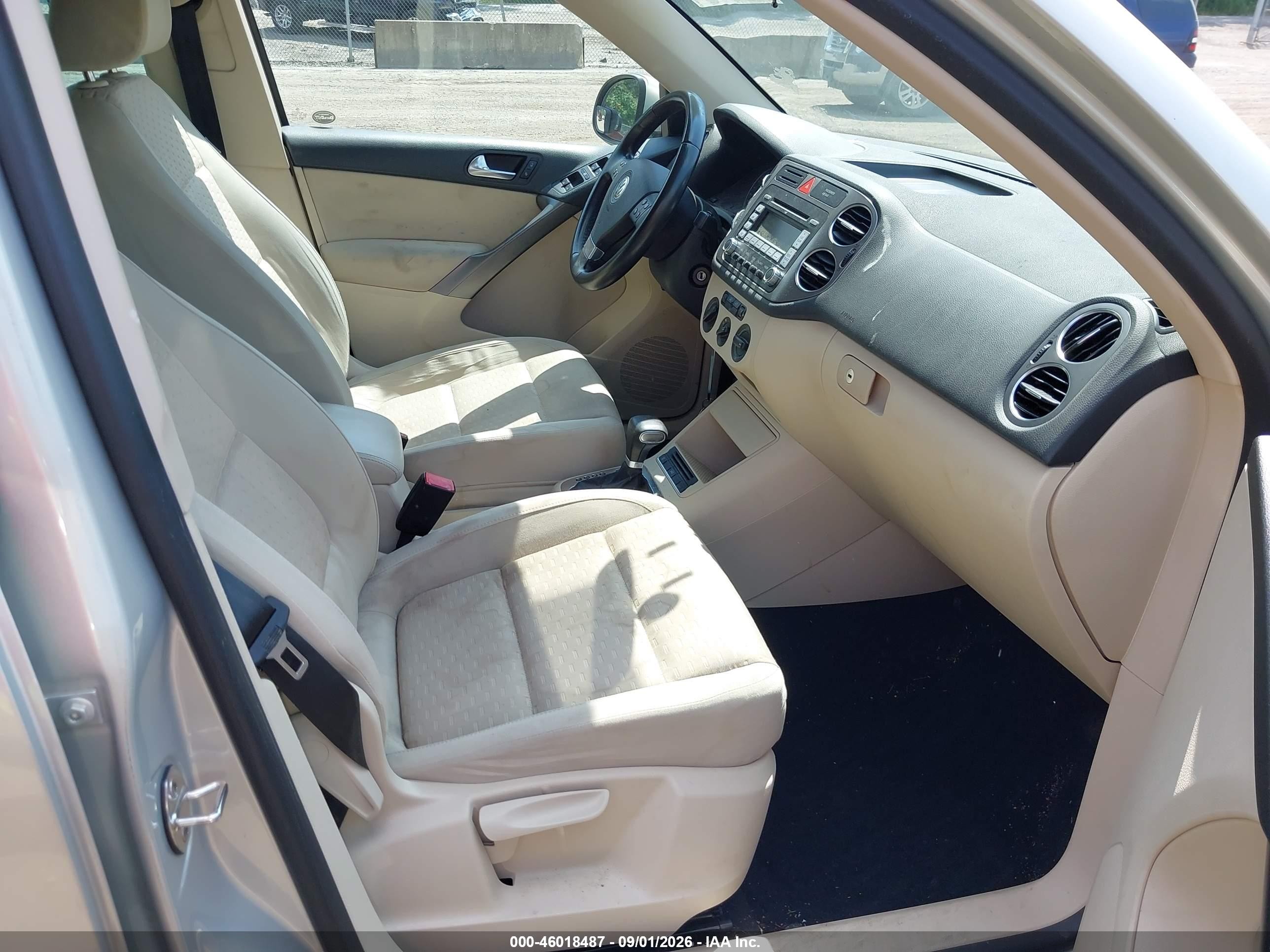 2009 Volkswagen Tiguan S/se/sel Gray vin: WVGAV75N89W519273