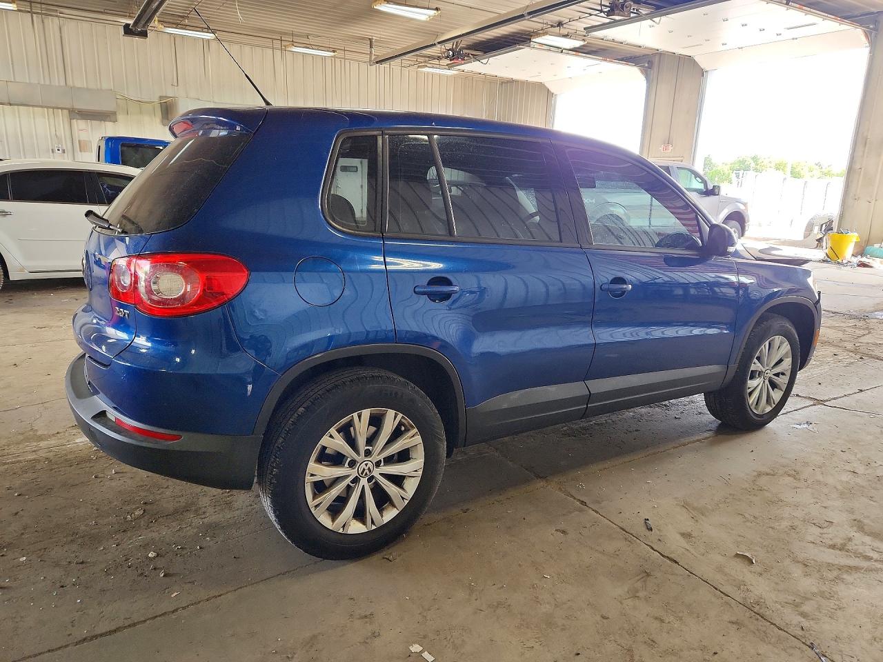 2010 Volkswagen Tiguan S Blue vin: WVGAV7AX0AW002741