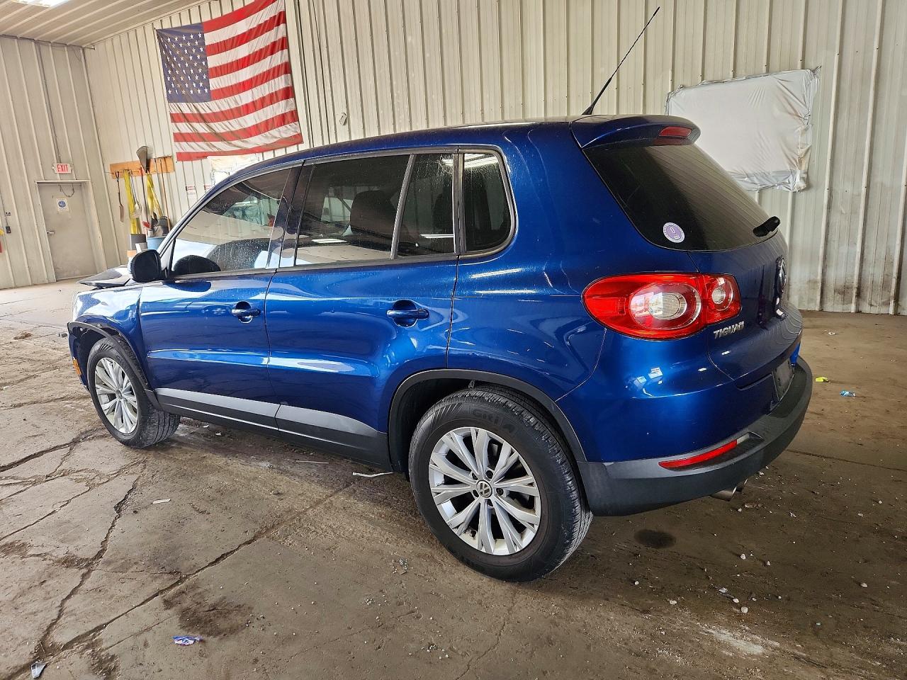 2010 Volkswagen Tiguan S Blue vin: WVGAV7AX0AW002741