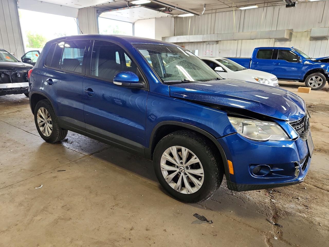 2010 Volkswagen Tiguan S Blue vin: WVGAV7AX0AW002741