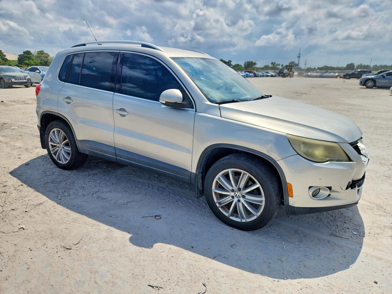 2010 Volkswagen Tiguan S Silver vin: WVGAV7AX0AW520963