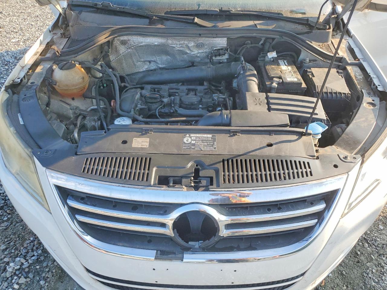 2011 Volkswagen Tiguan S White vin: WVGAV7AX0BW526845
