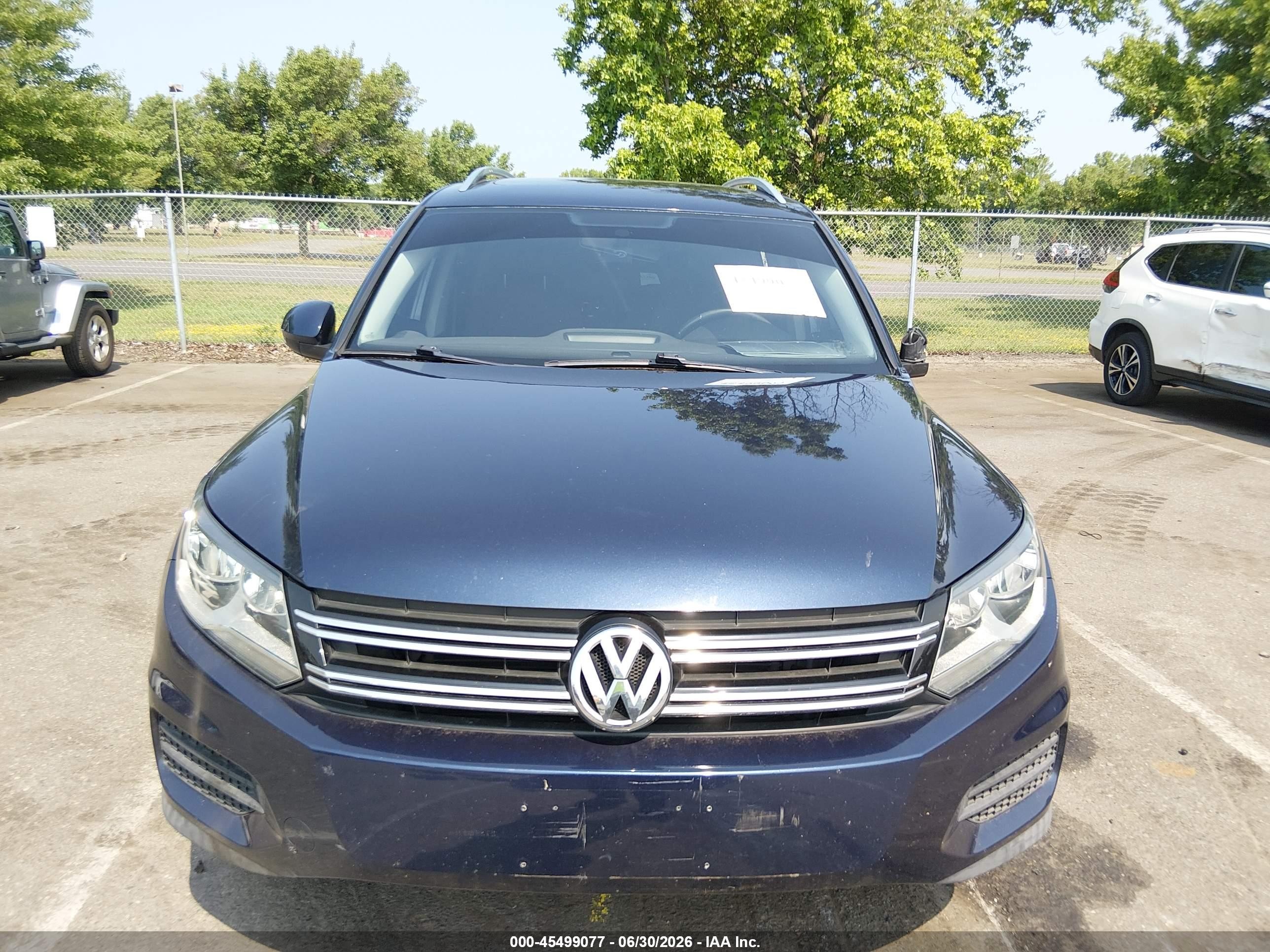 2012 Volkswagen Tiguan S Dark Blue vin: WVGAV7AX0CW546532