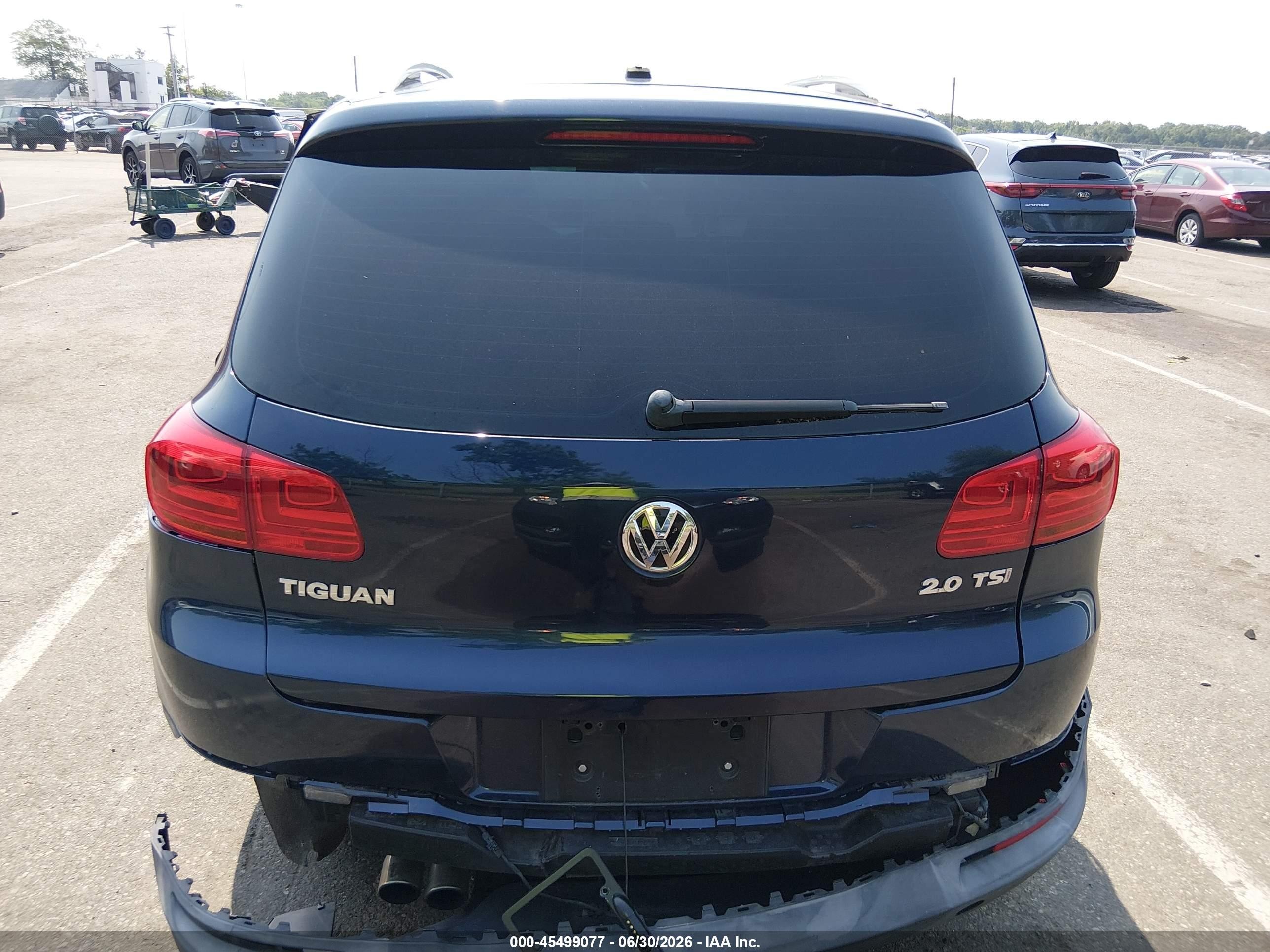 2012 Volkswagen Tiguan S Dark Blue vin: WVGAV7AX0CW546532