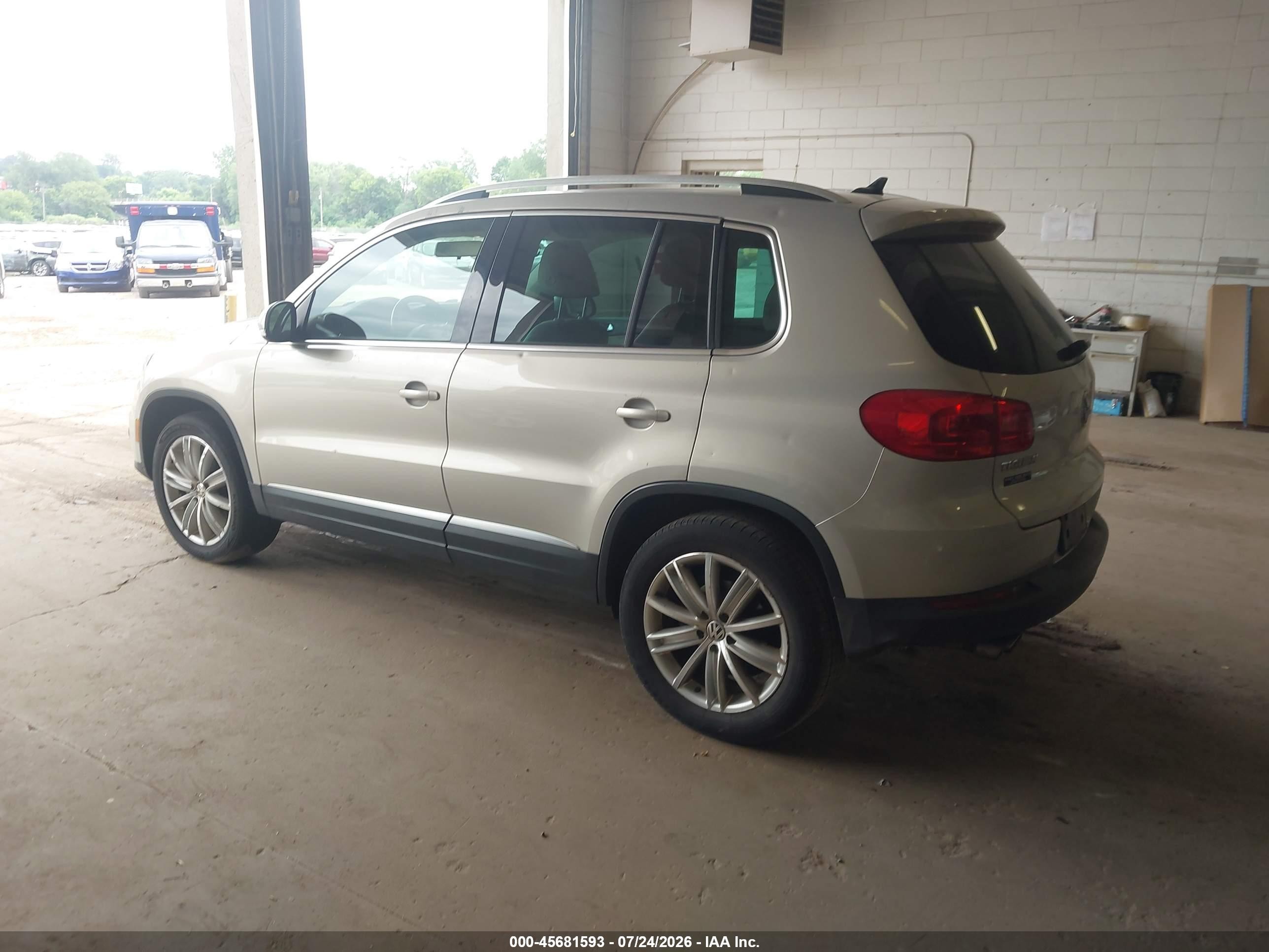 2013 Volkswagen Tiguan Se Серый vin: WVGAV7AX0DW554843