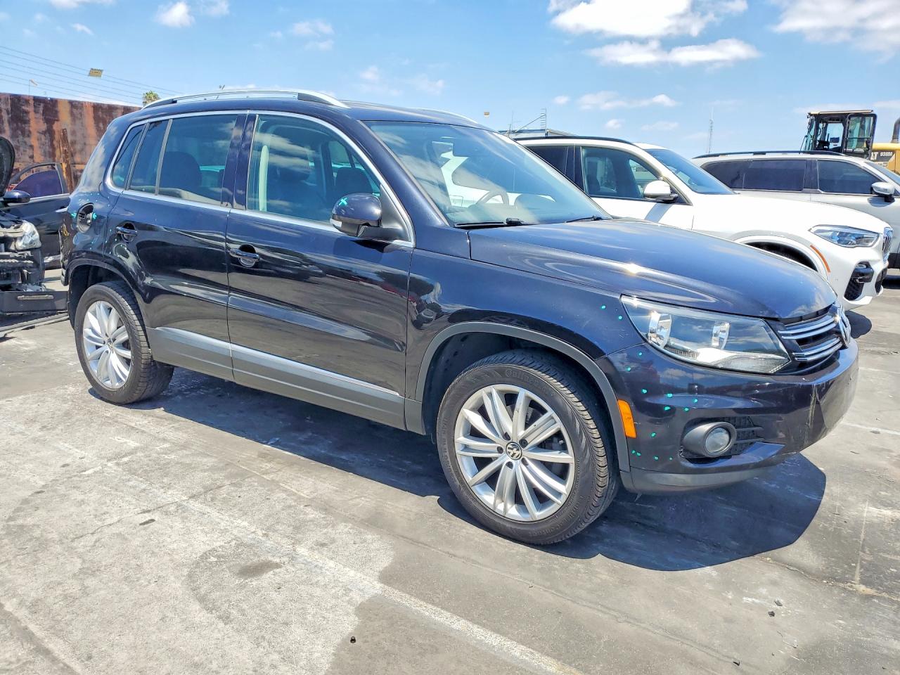 2015 Volkswagen Tiguan S Black vin: WVGAV7AX0FW569085
