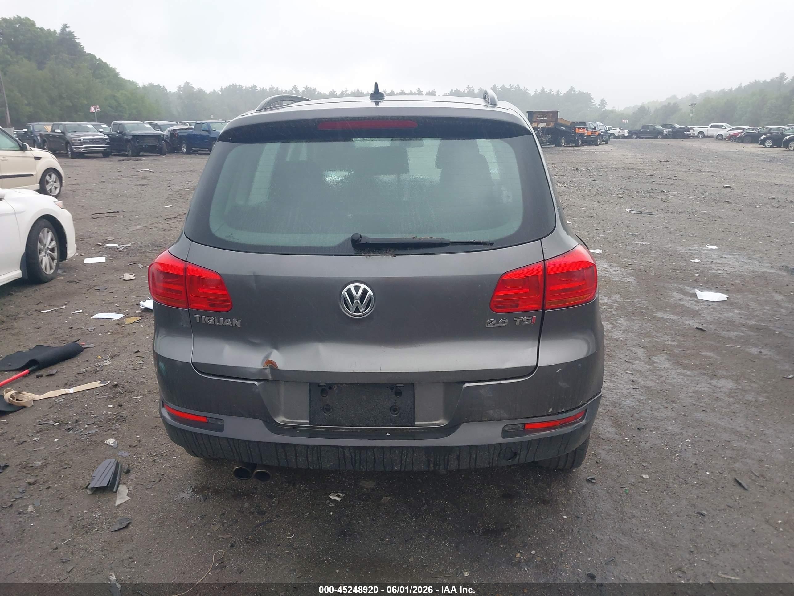 2015 Volkswagen Tiguan S Silver vin: WVGAV7AX0FW597288