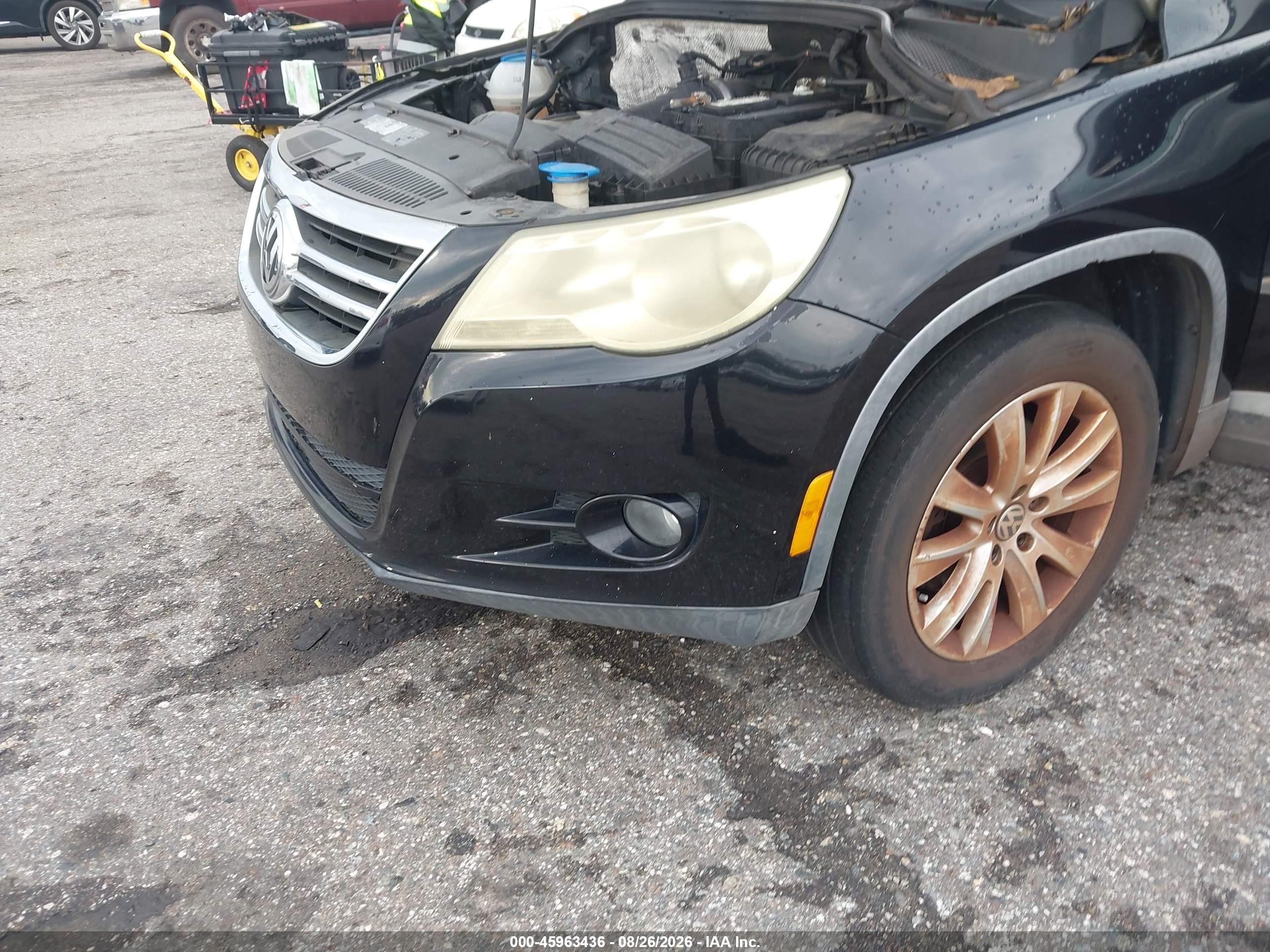 2010 Volkswagen Tiguan Se Black vin: WVGAV7AX1AW510071