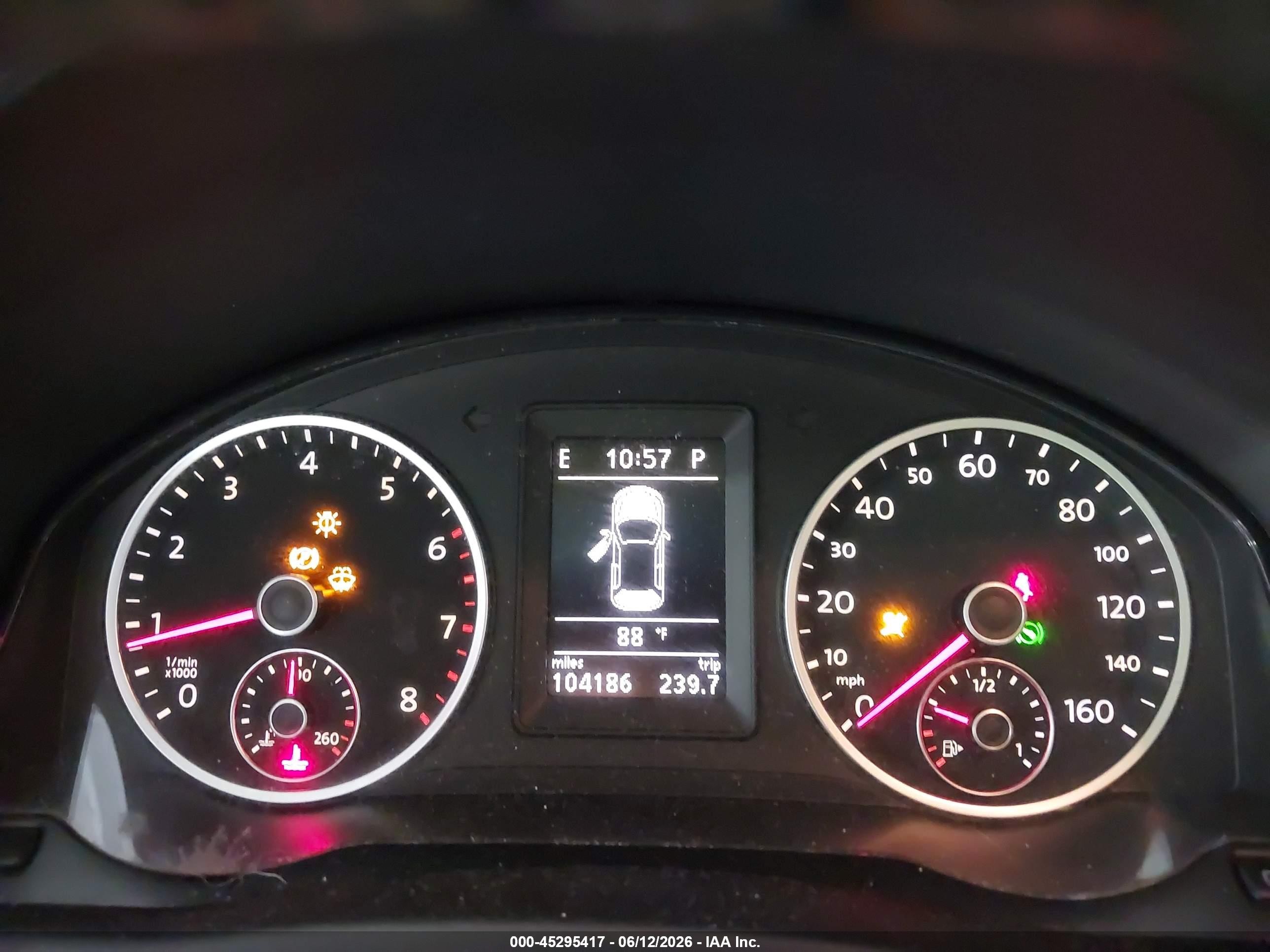 2011 Volkswagen Tiguan Se Blue vin: WVGAV7AX1BW528300