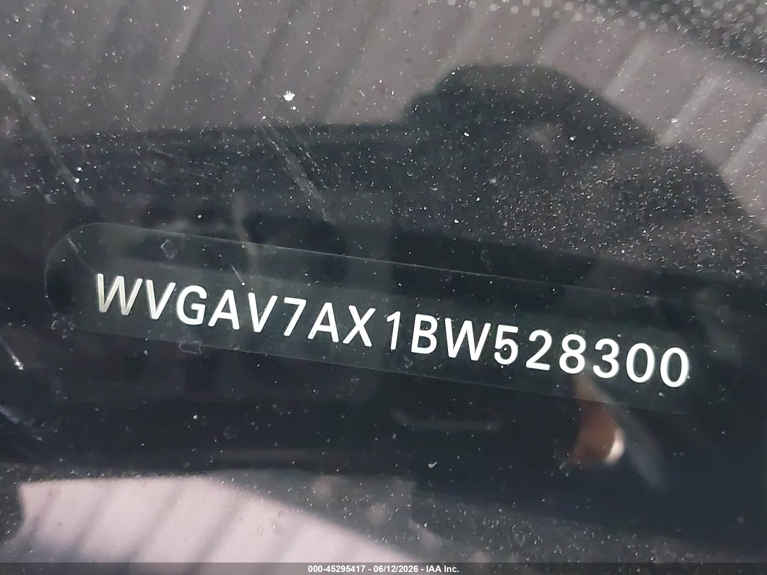 2011 Volkswagen Tiguan Se Blue vin: WVGAV7AX1BW528300