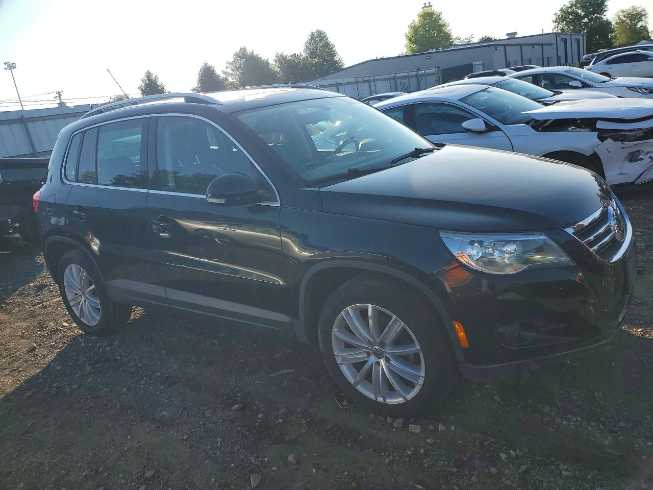 2011 Volkswagen Tiguan S Black vin: WVGAV7AX1BW550801