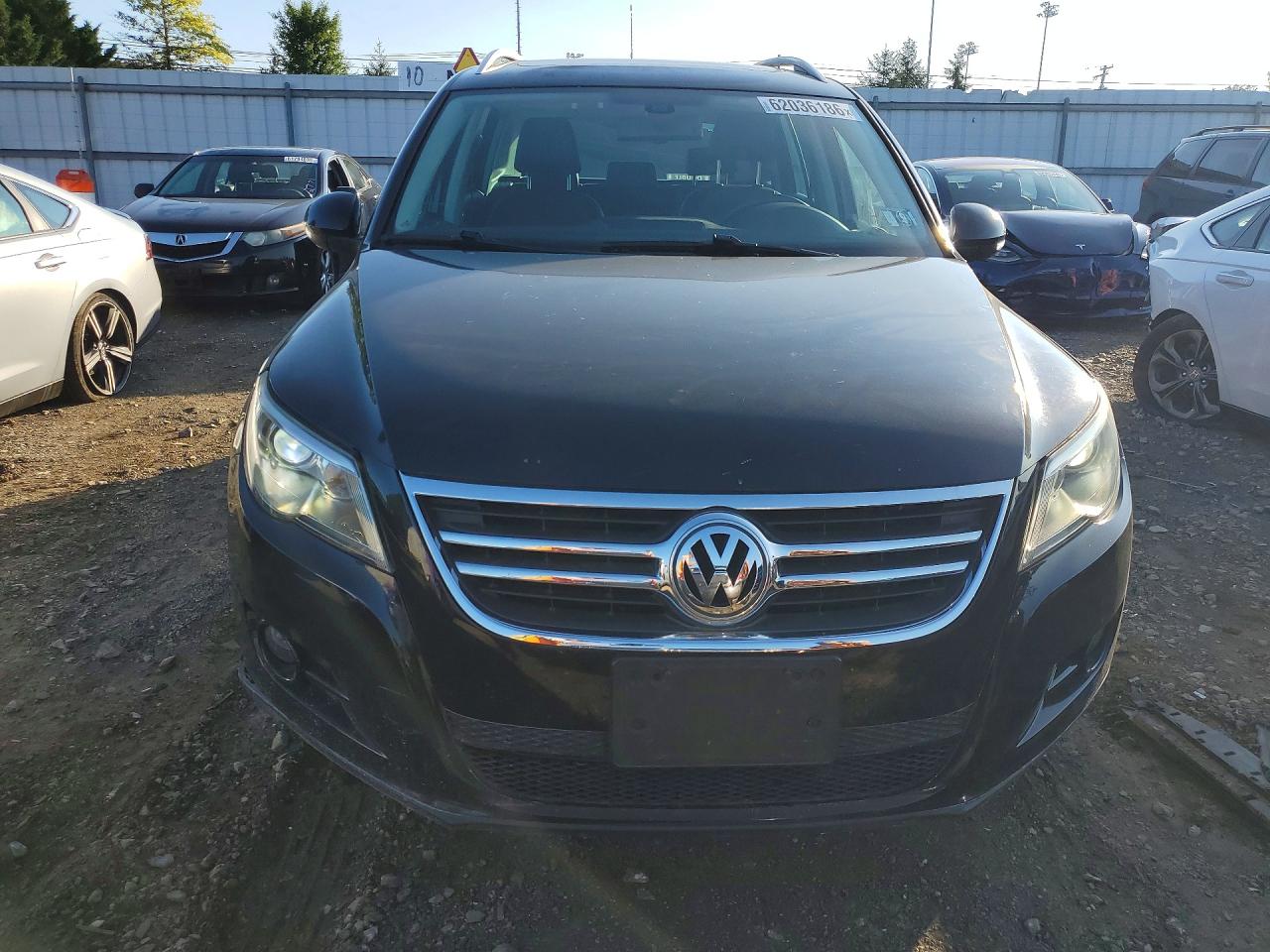2011 Volkswagen Tiguan S Black vin: WVGAV7AX1BW550801