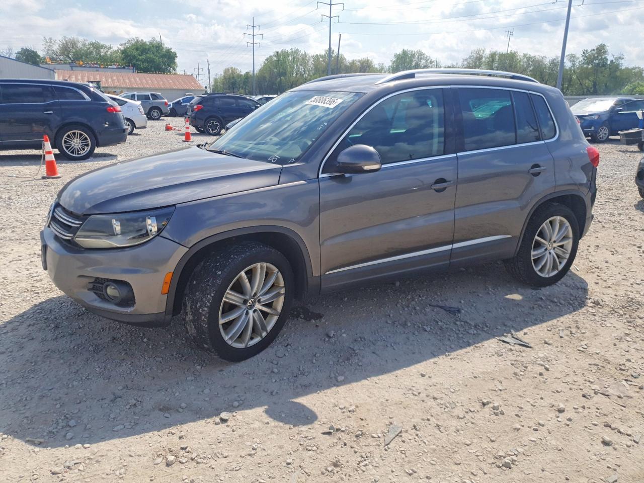 2012 Volkswagen Tiguan S Gray vin: WVGAV7AX1CW002797