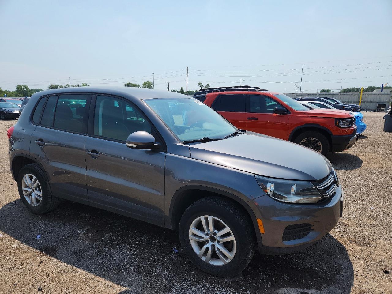2012 Volkswagen Tiguan S Gray vin: WVGAV7AX1CW004999