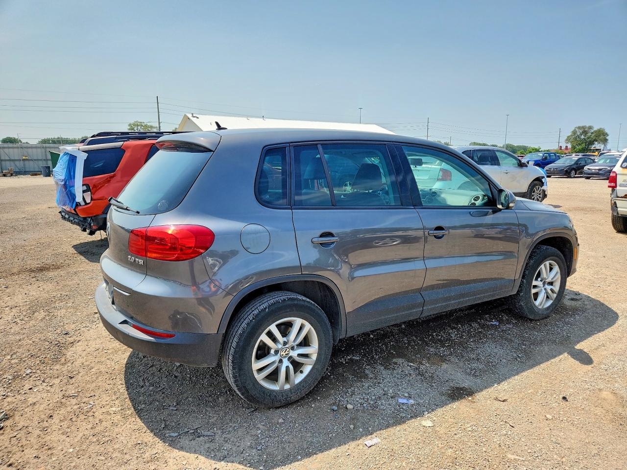2012 Volkswagen Tiguan S Gray vin: WVGAV7AX1CW004999