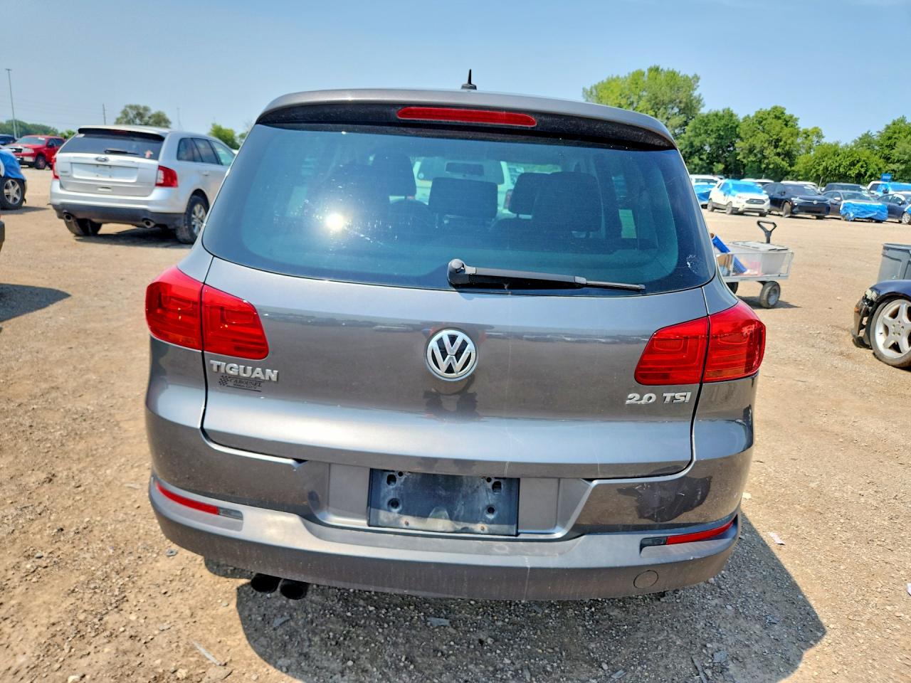 2012 Volkswagen Tiguan S Gray vin: WVGAV7AX1CW004999