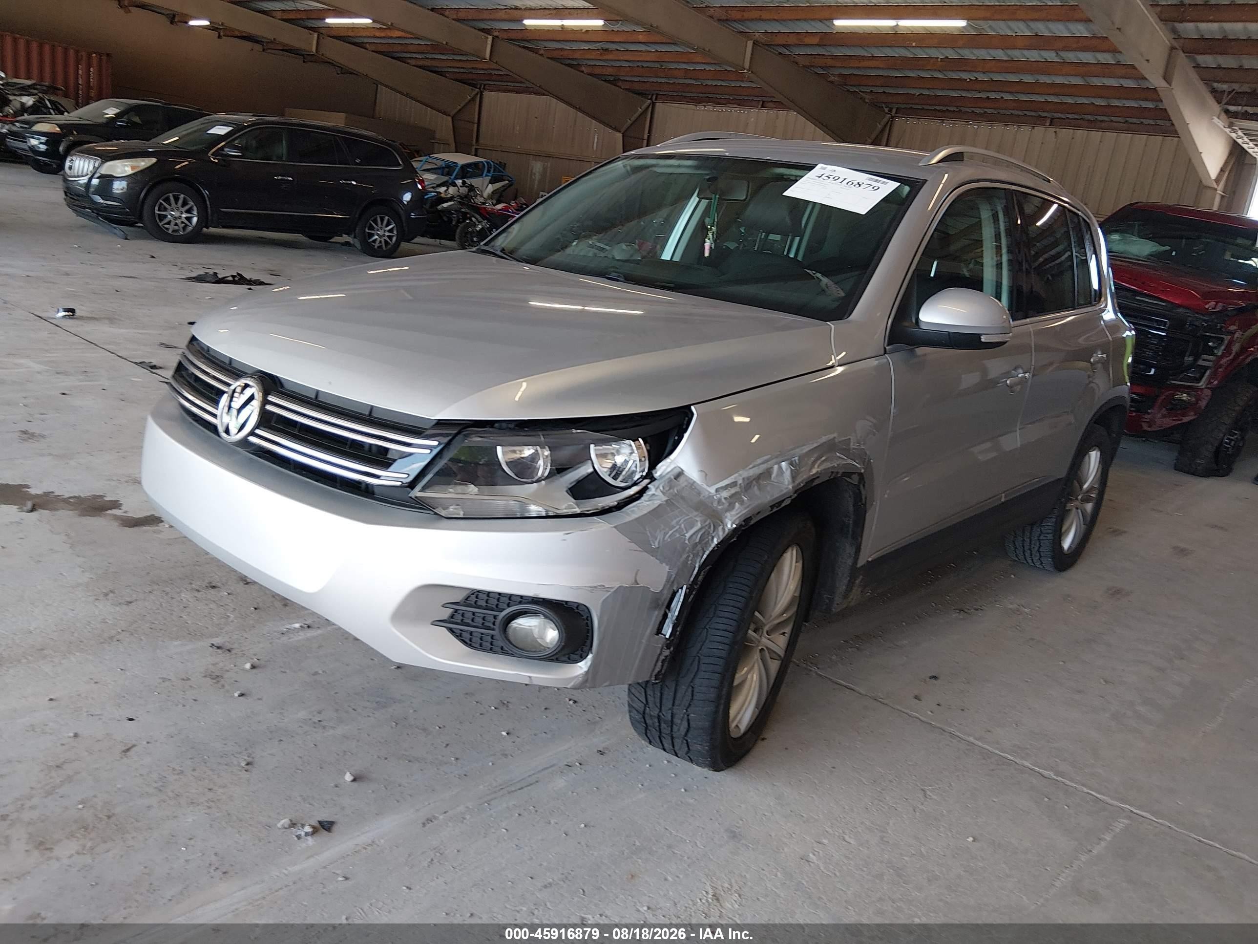 2012 Volkswagen Tiguan Se Silver vin: WVGAV7AX1CW532848