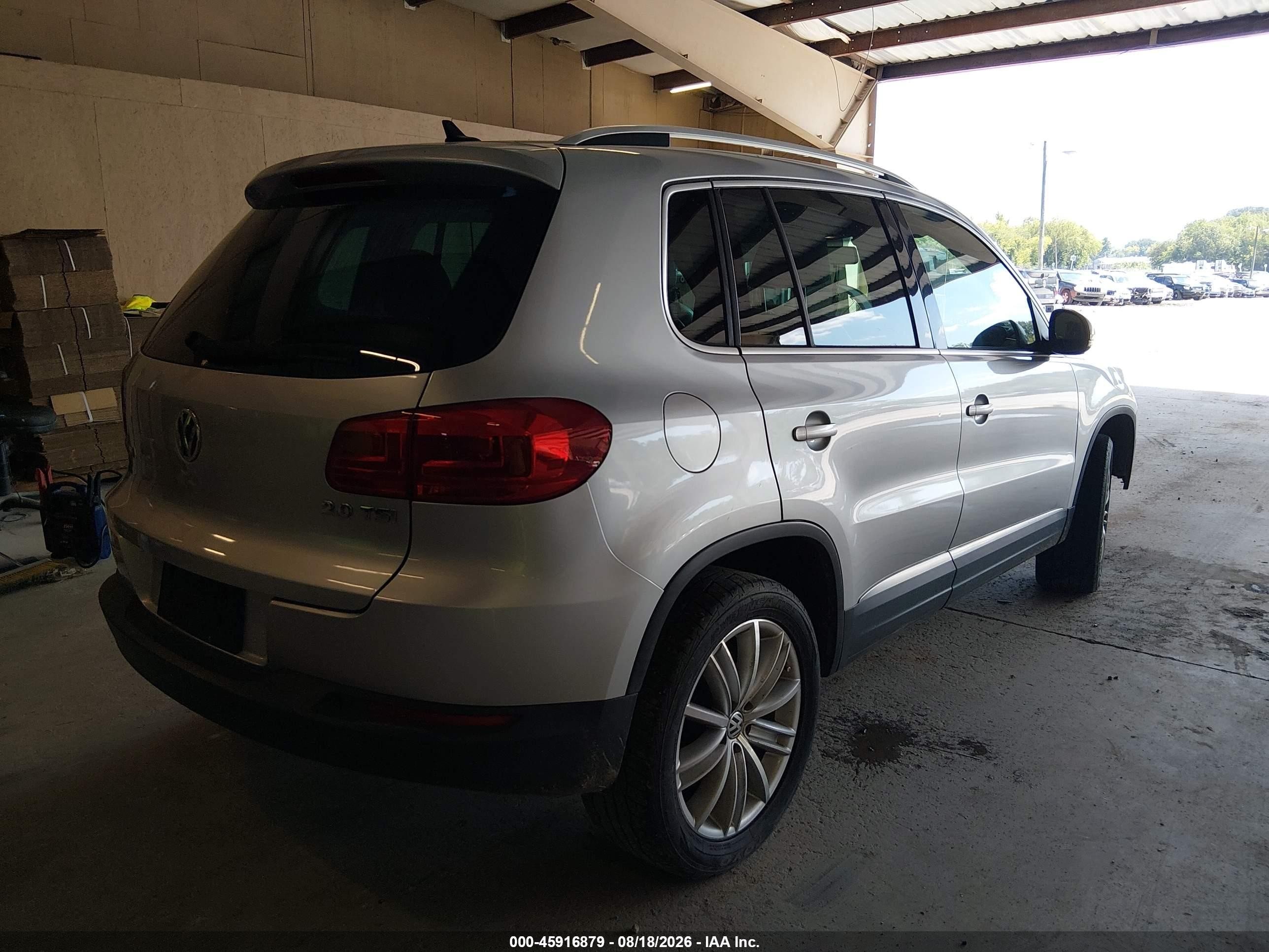 2012 Volkswagen Tiguan Se Silver vin: WVGAV7AX1CW532848