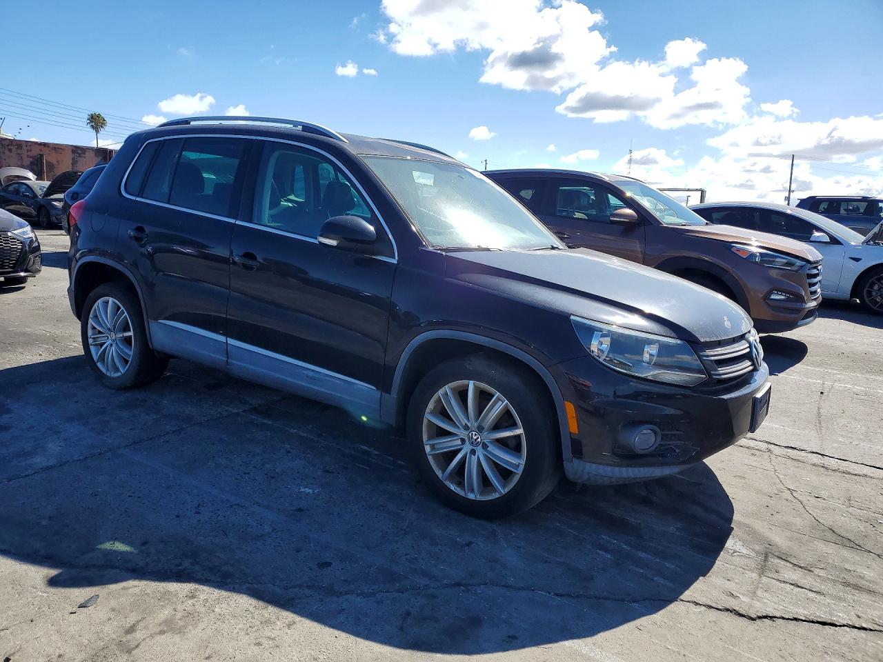 2012 Volkswagen Tiguan S Black vin: WVGAV7AX1CW545342