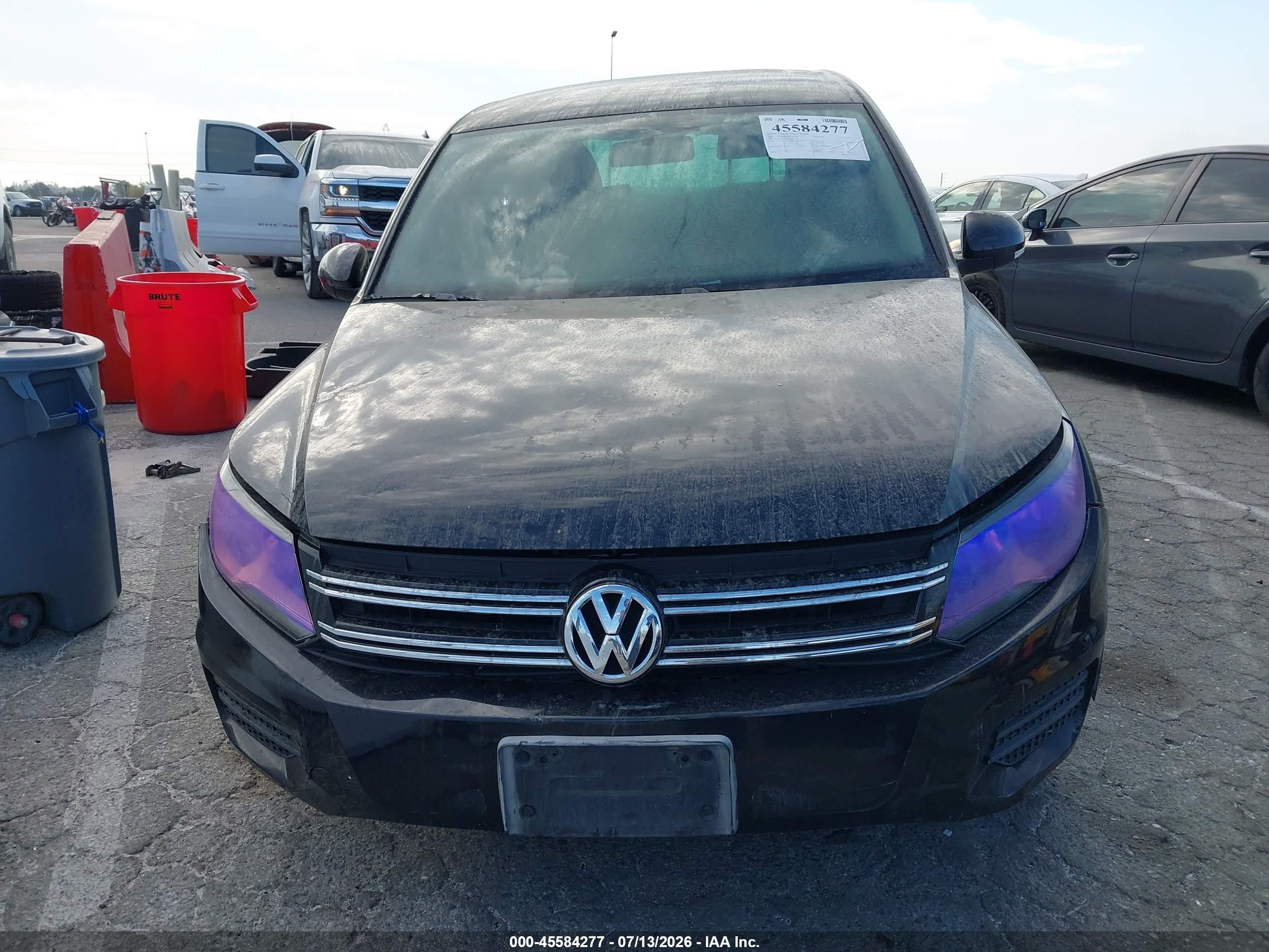 2012 Volkswagen Tiguan S Black vin: WVGAV7AX1CW567146