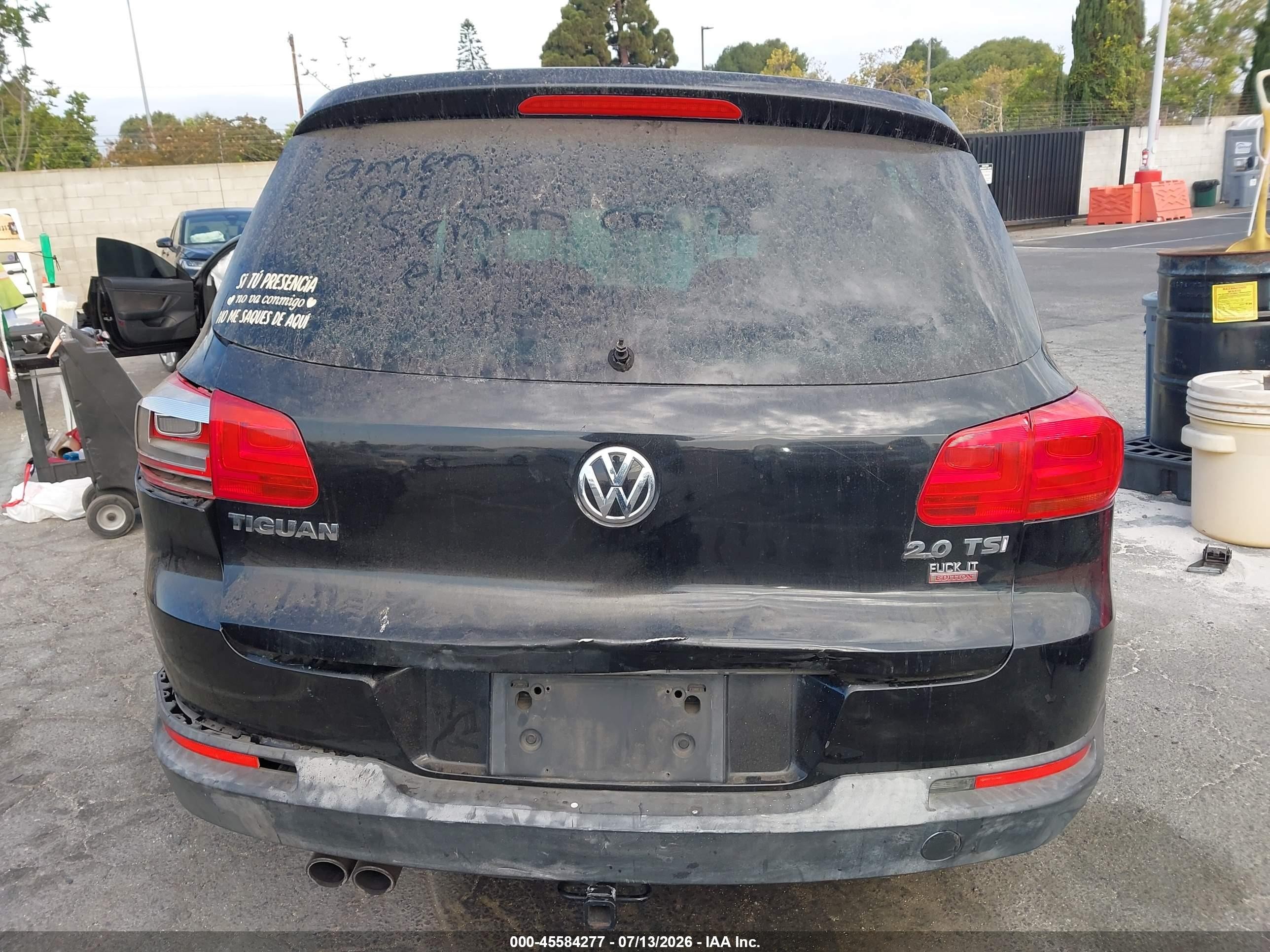 2012 Volkswagen Tiguan S Black vin: WVGAV7AX1CW567146