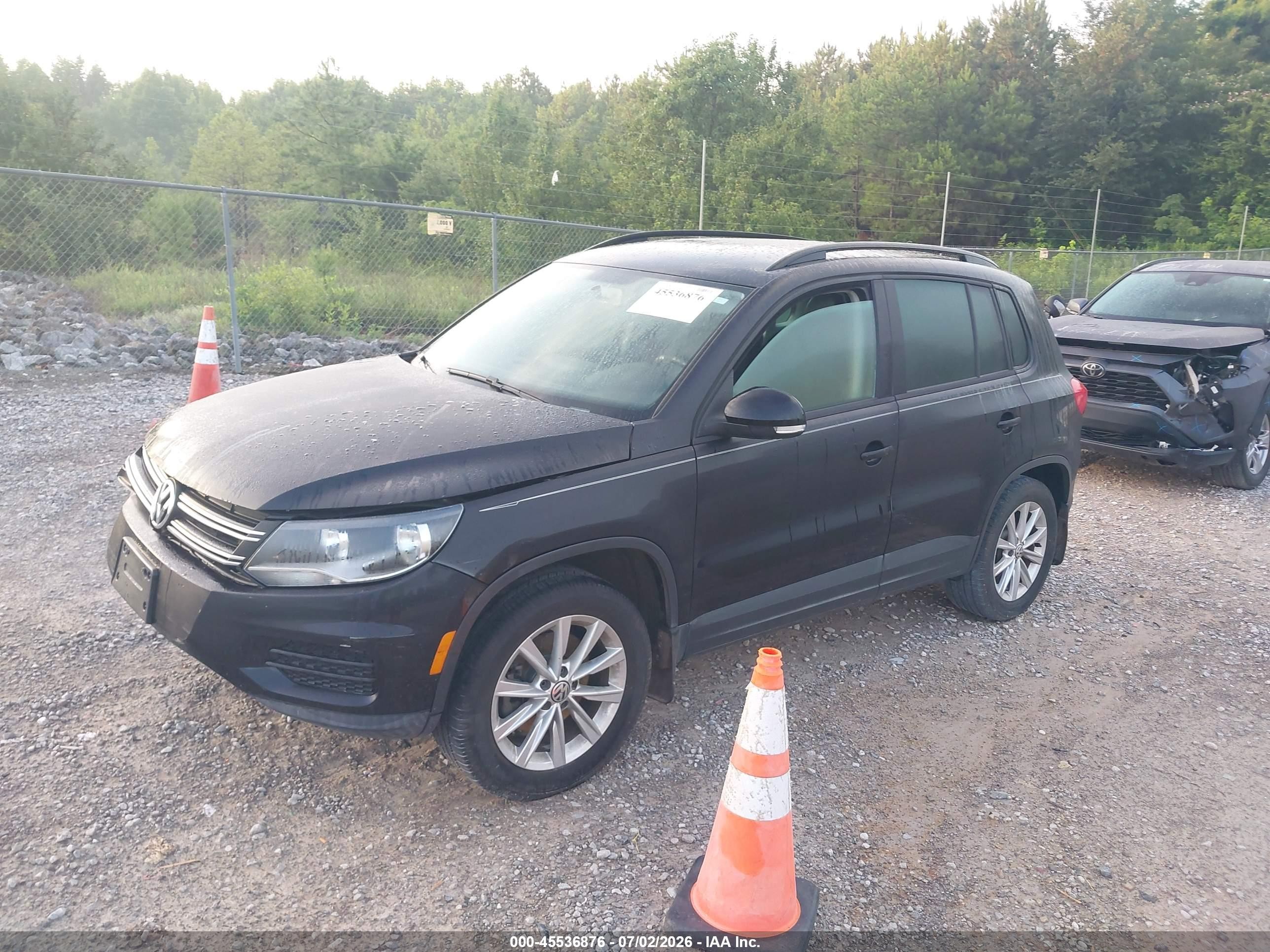 2015 Volkswagen Tiguan Se Black vin: WVGAV7AX1FW567166