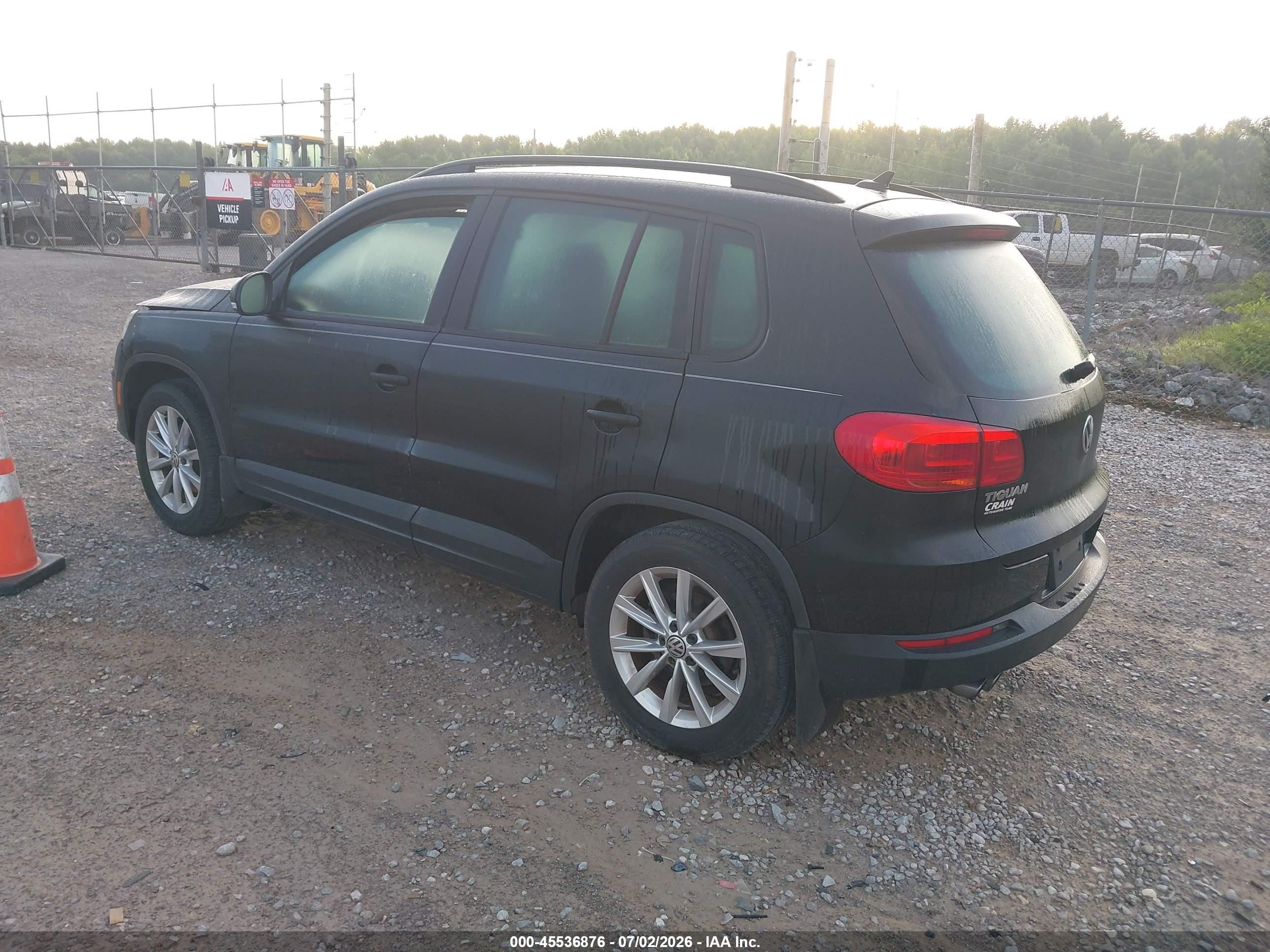 2015 Volkswagen Tiguan Se Black vin: WVGAV7AX1FW567166