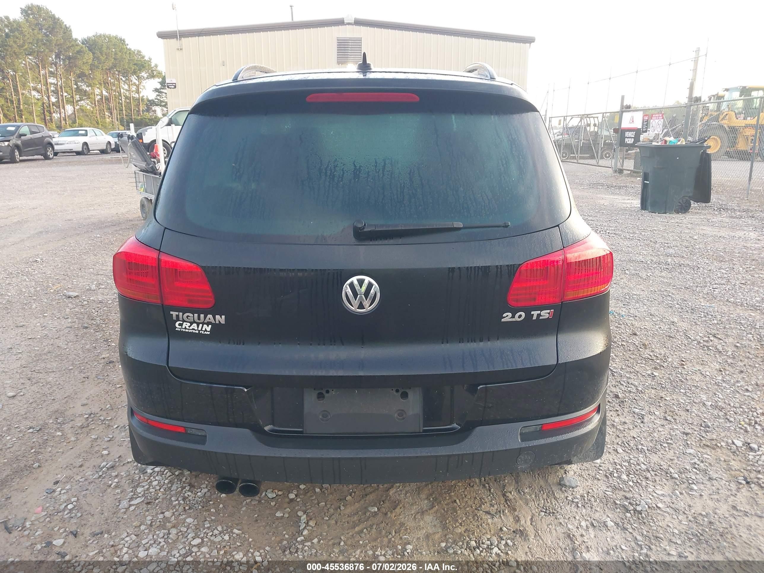 2015 Volkswagen Tiguan Se Black vin: WVGAV7AX1FW567166