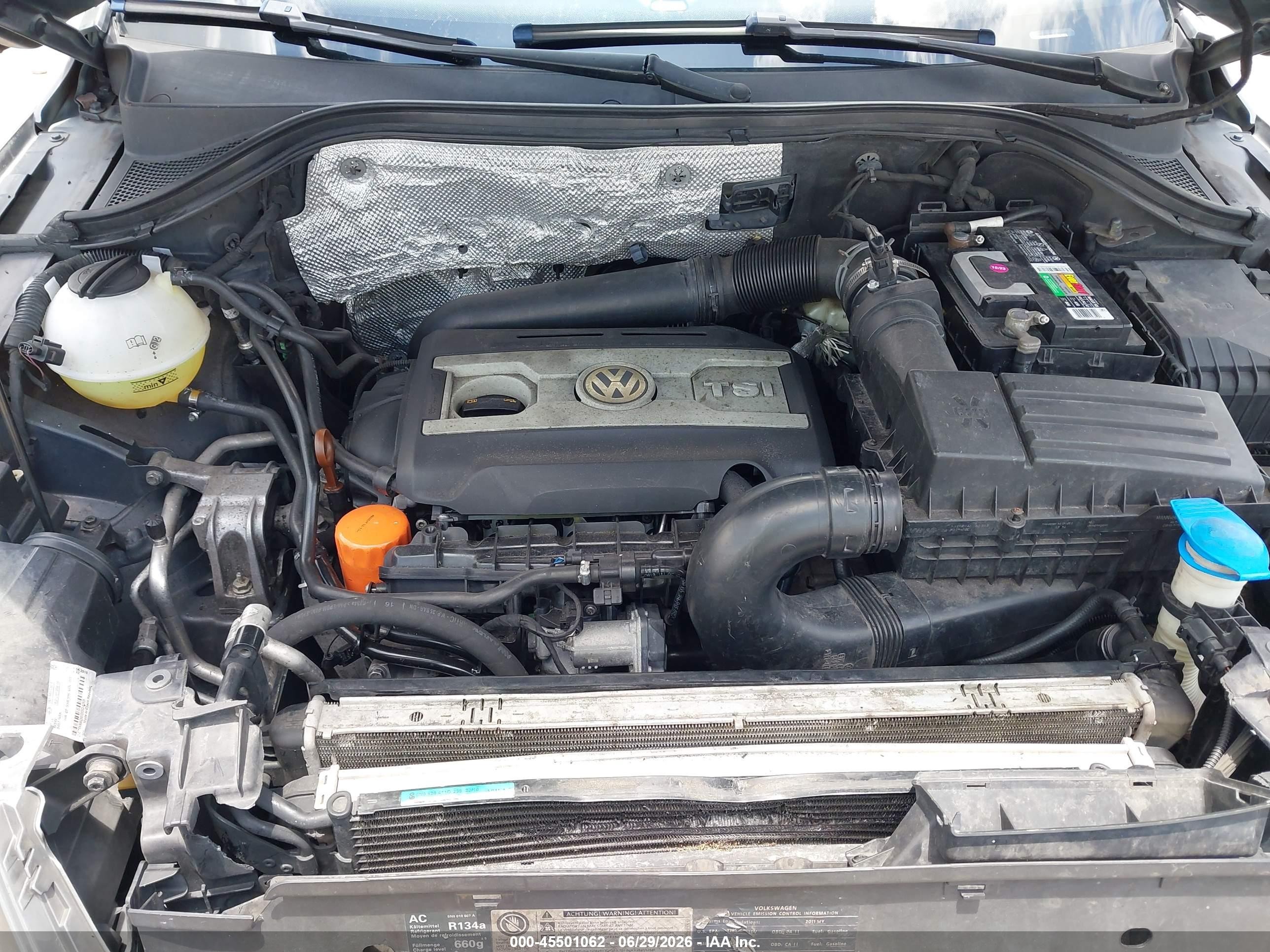 2011 Volkswagen Tiguan Se Серый vin: WVGAV7AX2BW505463