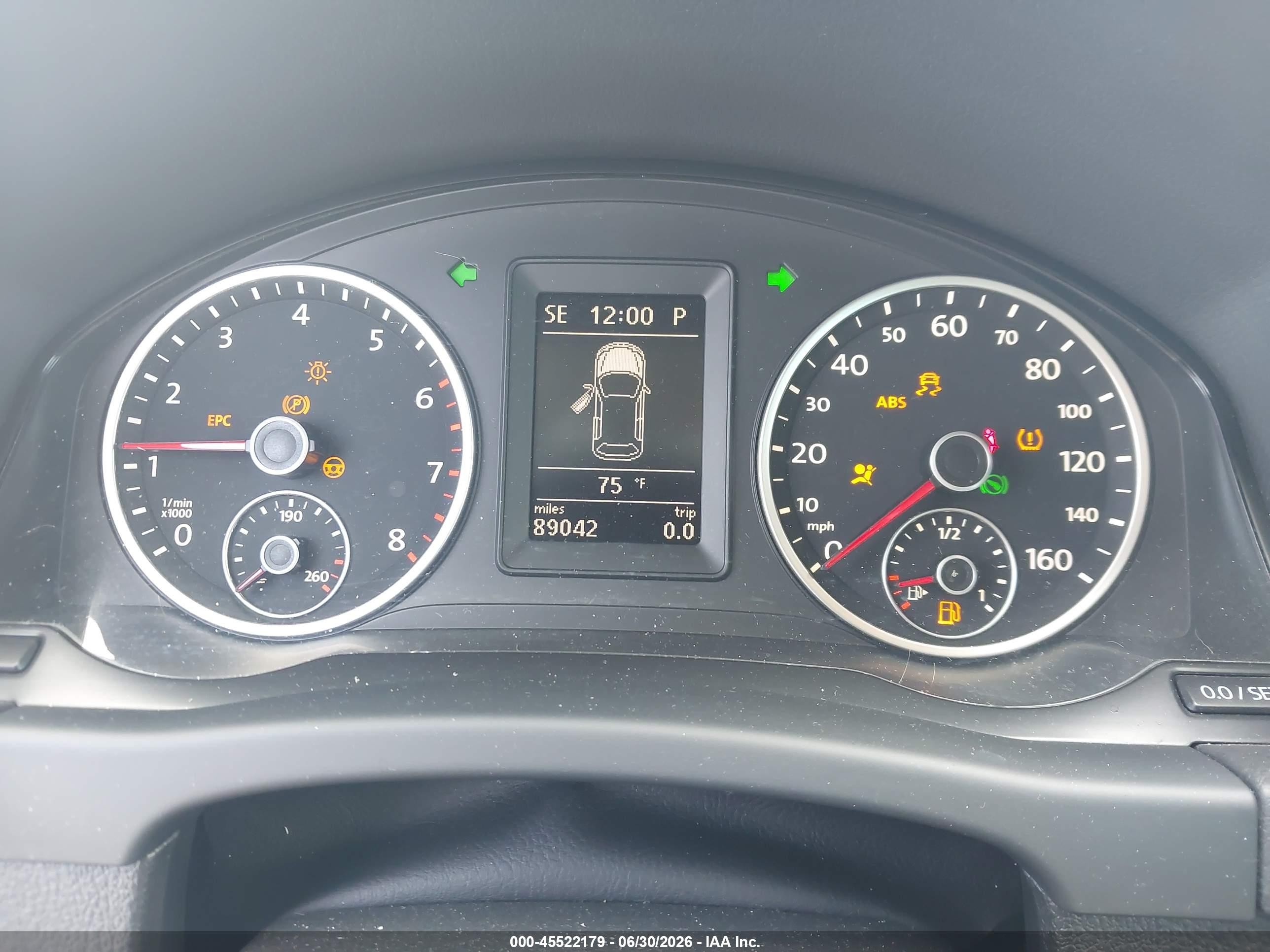 2011 Volkswagen Tiguan Se Black vin: WVGAV7AX2BW545445