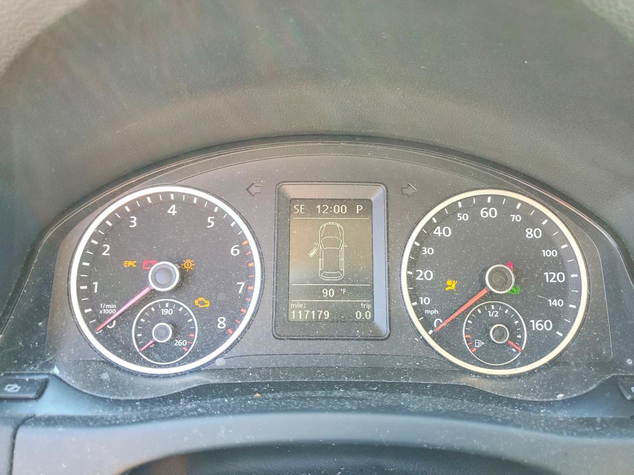 2012 Volkswagen Tiguan S Черный vin: WVGAV7AX2CW530039