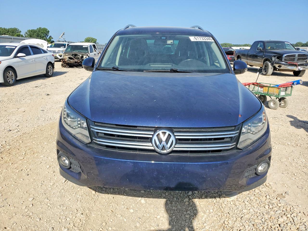 2012 Volkswagen Tiguan S Blue vin: WVGAV7AX2CW547908